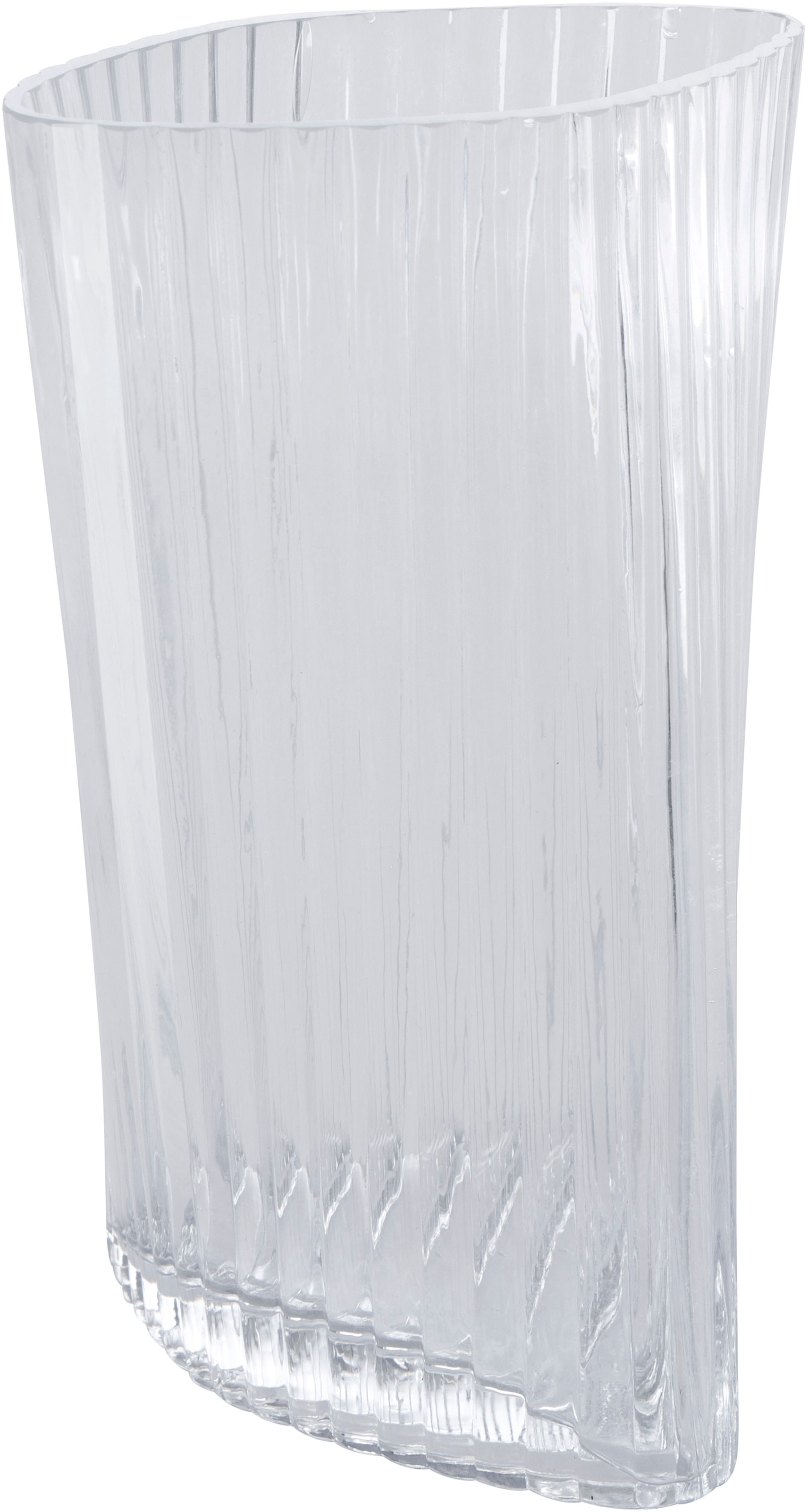 Guido Maria Kretschmer Home&Living Tischvase »Lentje«, (1 St.), Dekovase,  aus Glas, mit geriffelter Oberfläche, Höhe 25 cm im OTTO Online Shop