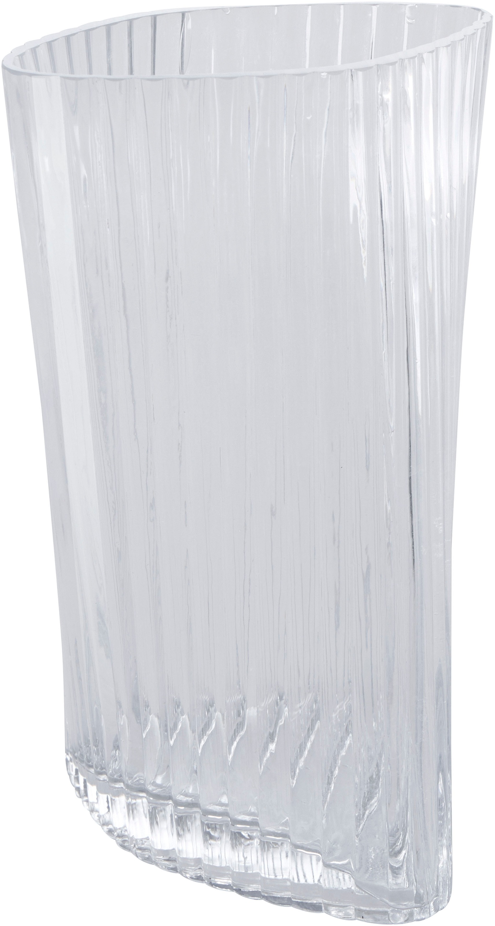 Guido Maria Kretschmer Home&Living Tischvase »Lentje«, (1 St.), aus Glas, mit geriffelter Oberfläche