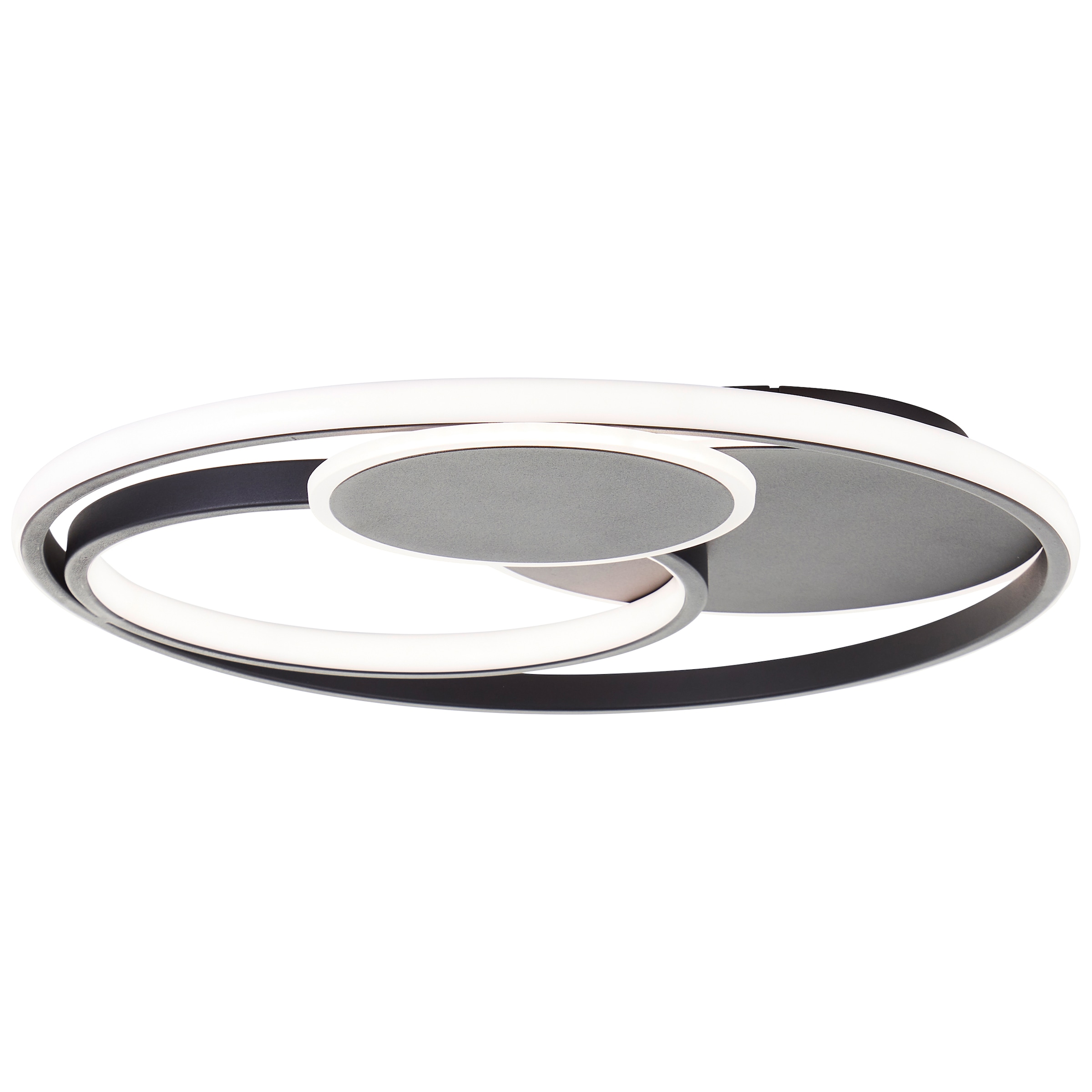 Brilliant LED Deckenleuchte »Runda«, 1 flammig, Leuchtmittel LED-Modul | LED fest integriert, Ø 50 cm, 5200 lm, 3000-6500 K, dimmbar, CCT, Fernbedienung, Metall