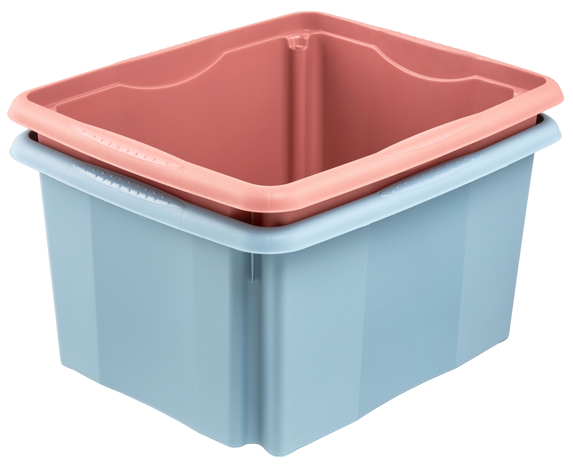 keeeper Aufbewahrungsbox »Emil, 3er Set, 24 L, 41 x 34,5 x 22 cm« ineinander und aufeinander stapelbar