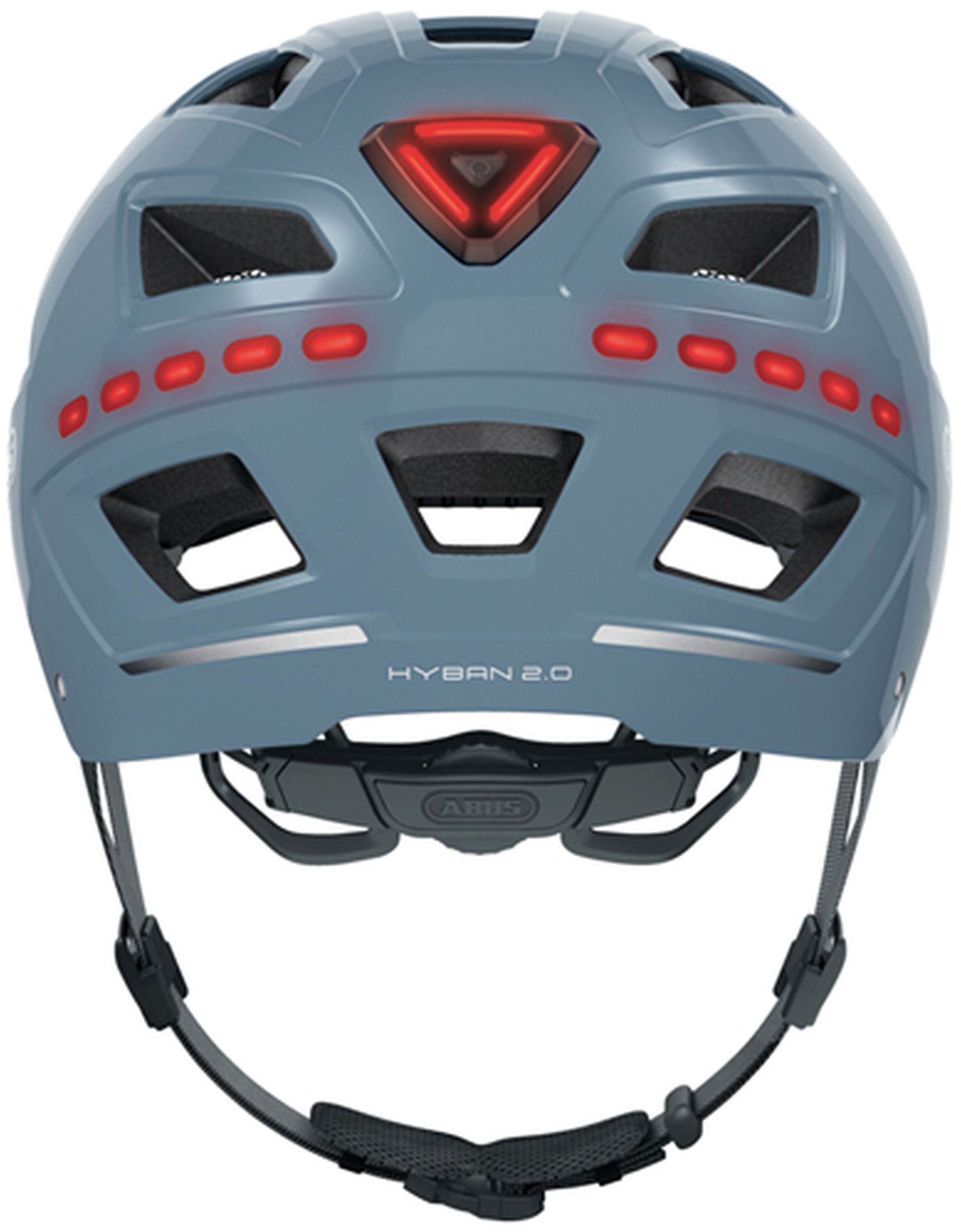 ABUS Fahrradhelm »Fahrradhelm "Hyban 2.0 LED" blau«