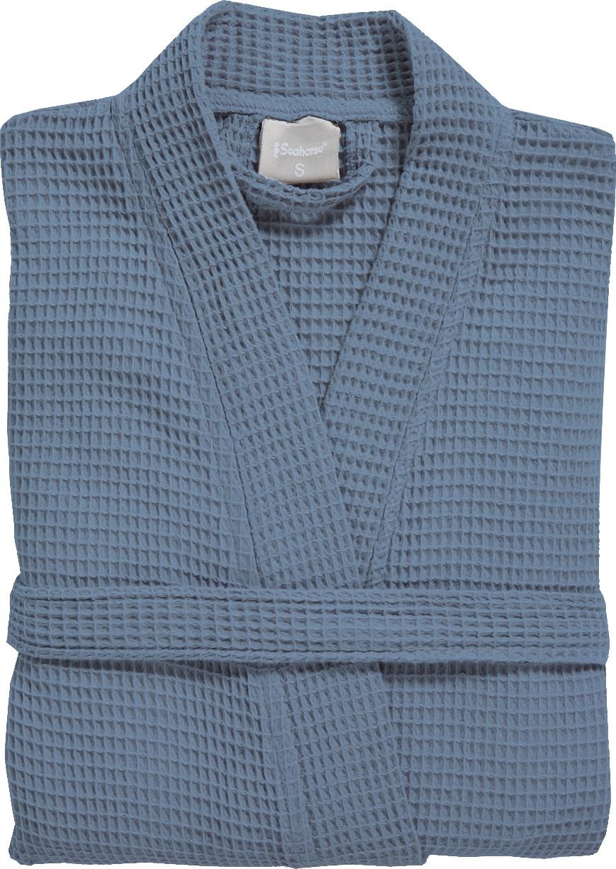 Seahorse Unisex-Bademantel »Waffle«, (1 St.), mit Gürtel