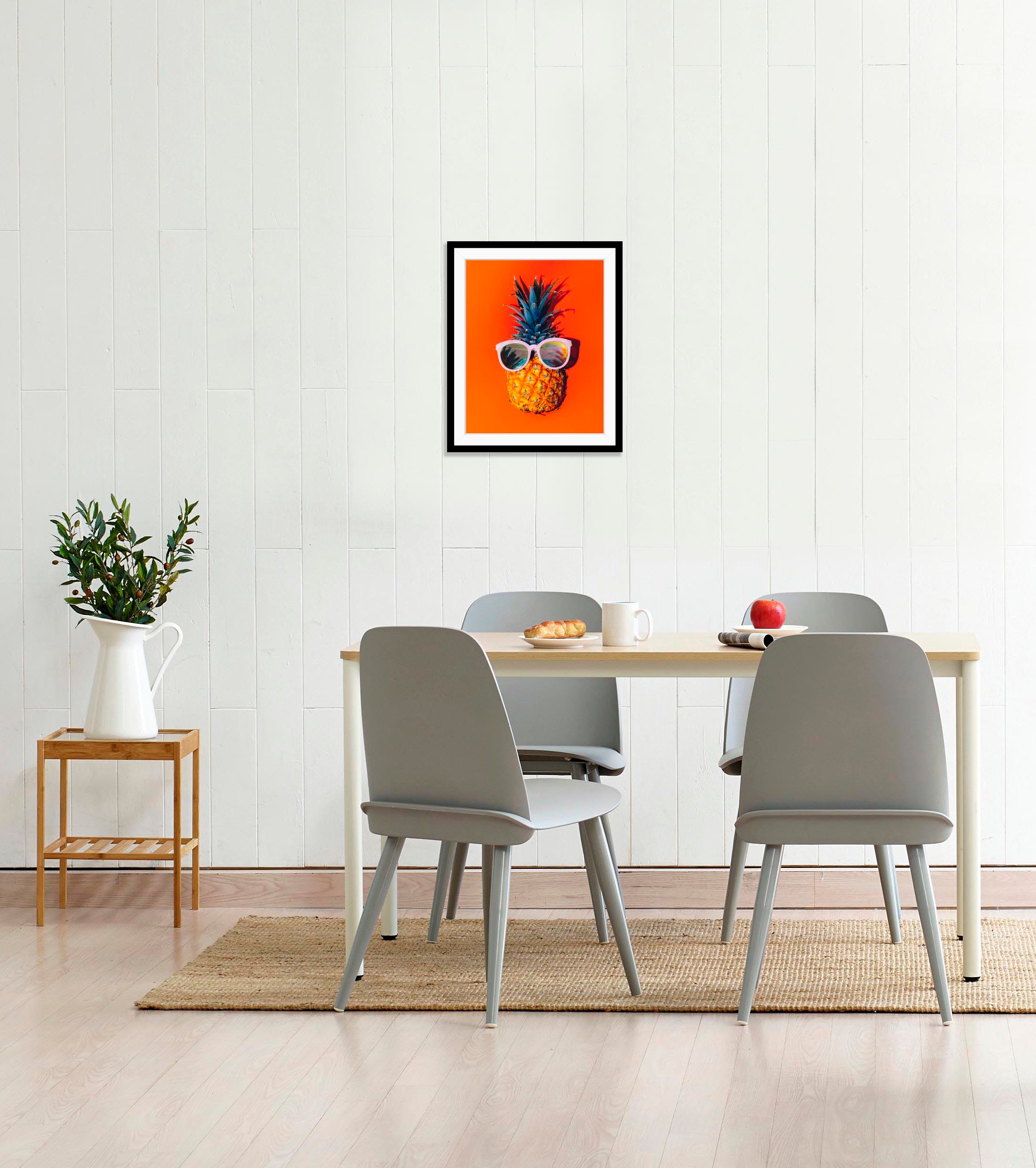 queence Bild »Julien« Essen | Figuren | Kunst | Lebensmittel | Obst | Obst Bilder 1 Stk. tlg. HD Premium Poster-Druck inkl. Holzrahmen
