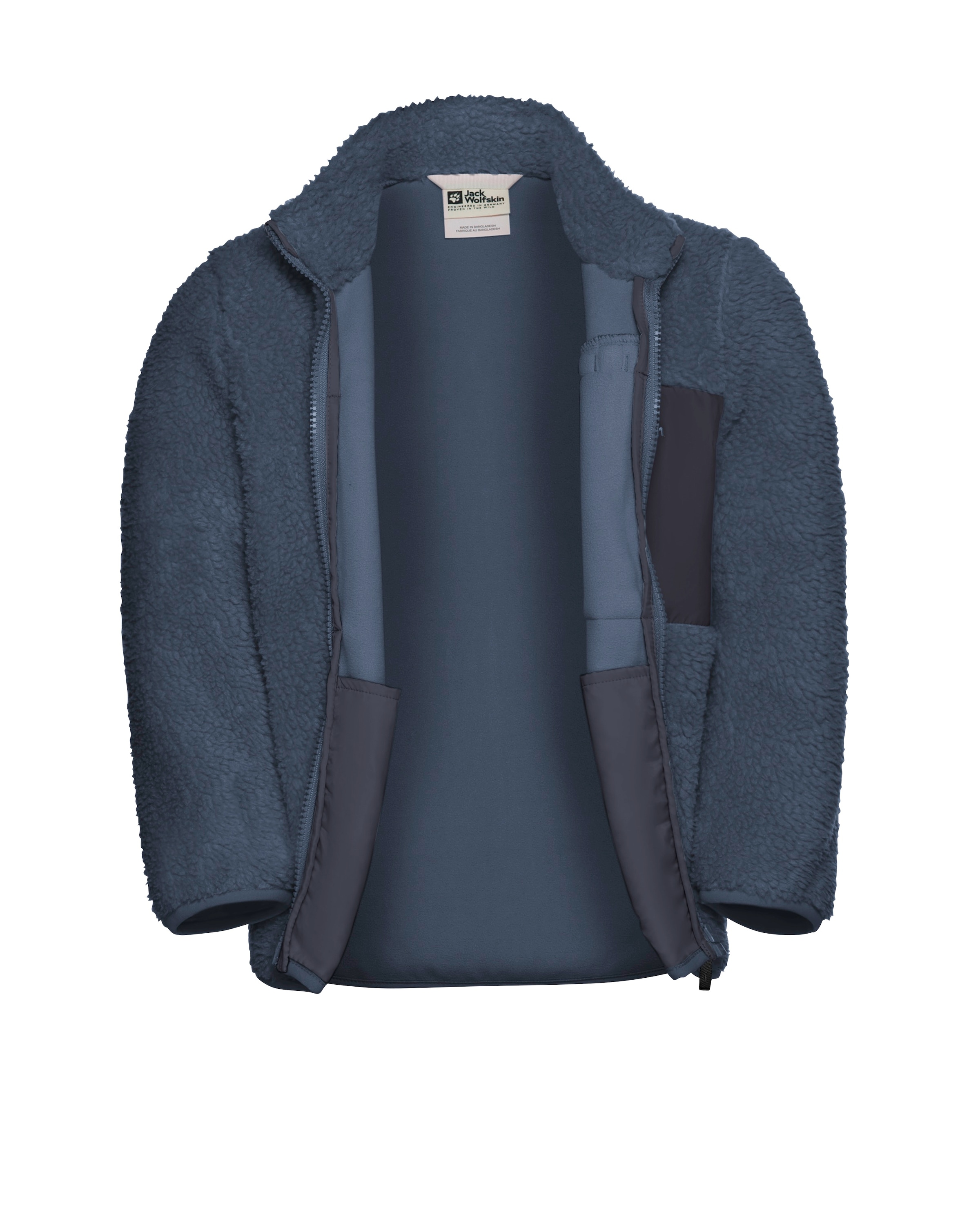 Jack Wolfskin Fleecejacke »ICE CURL JACKET K«, Wärmend, winddicht, Übergangsjacke