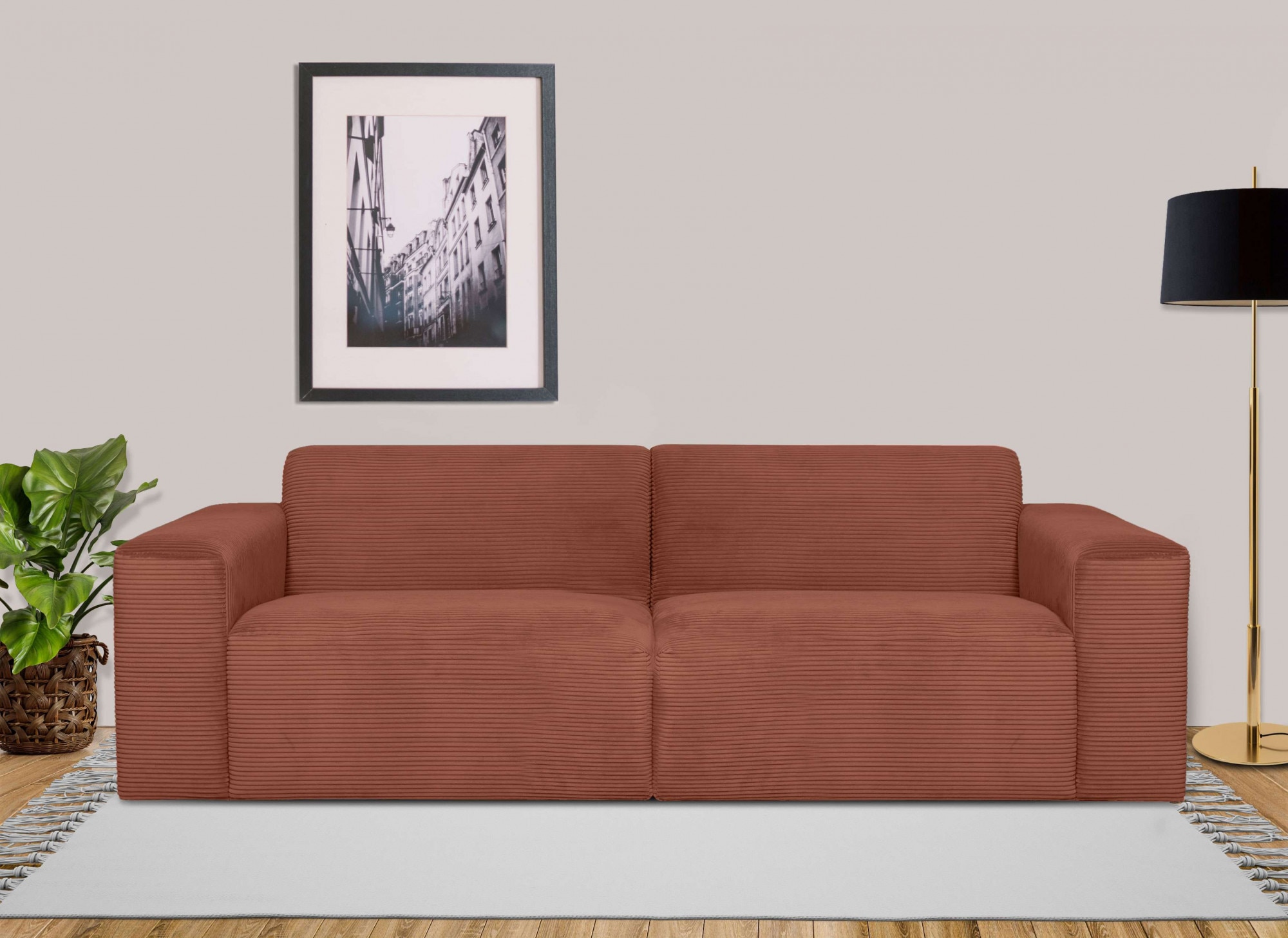 3-Sitzer »Koa, 228 cm, Modulsofa in Webstoff«, Designsofa in Cord