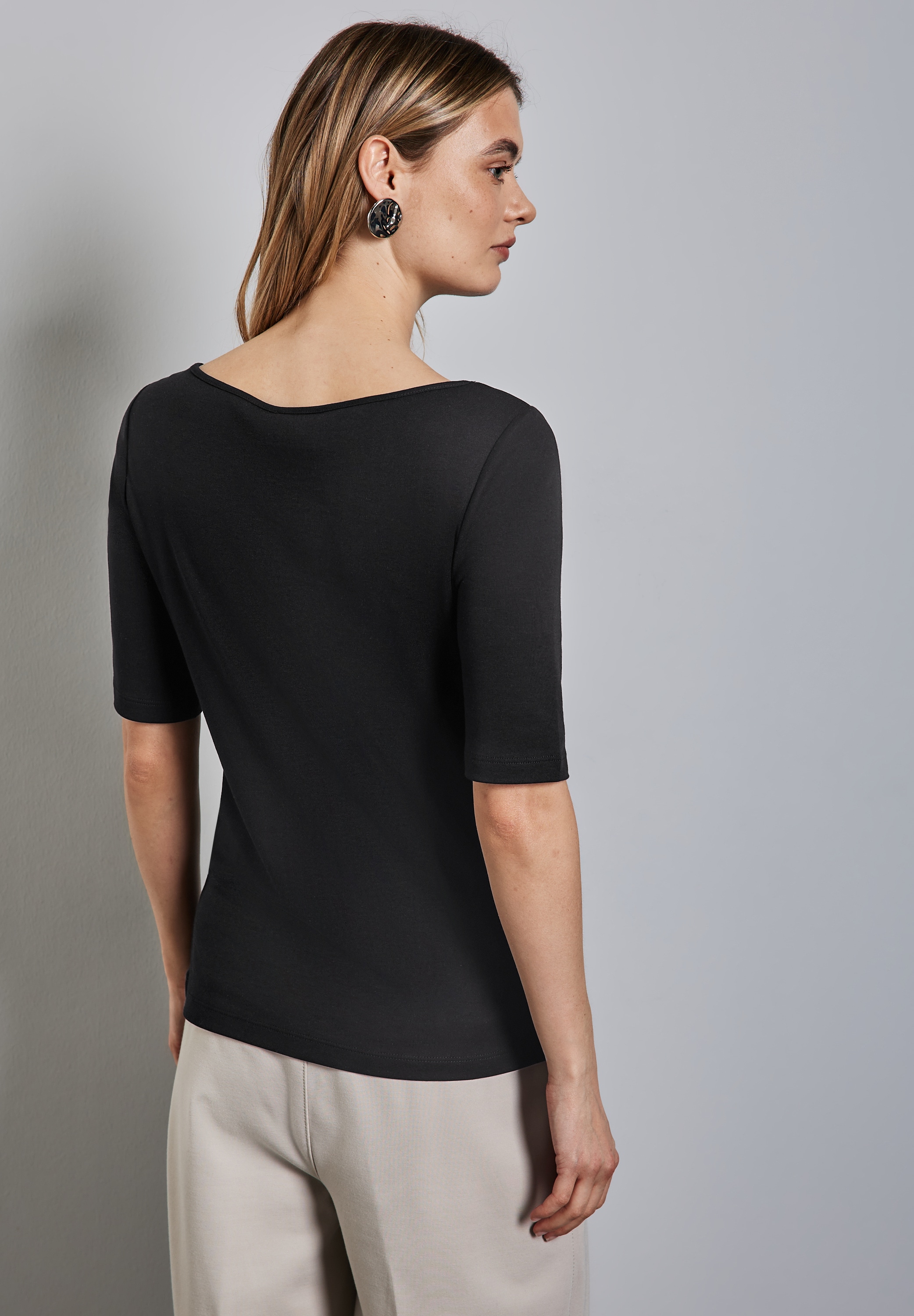 STREET ONE T-Shirt »Style Lanea«, mit U-Boot Ausschnitt
