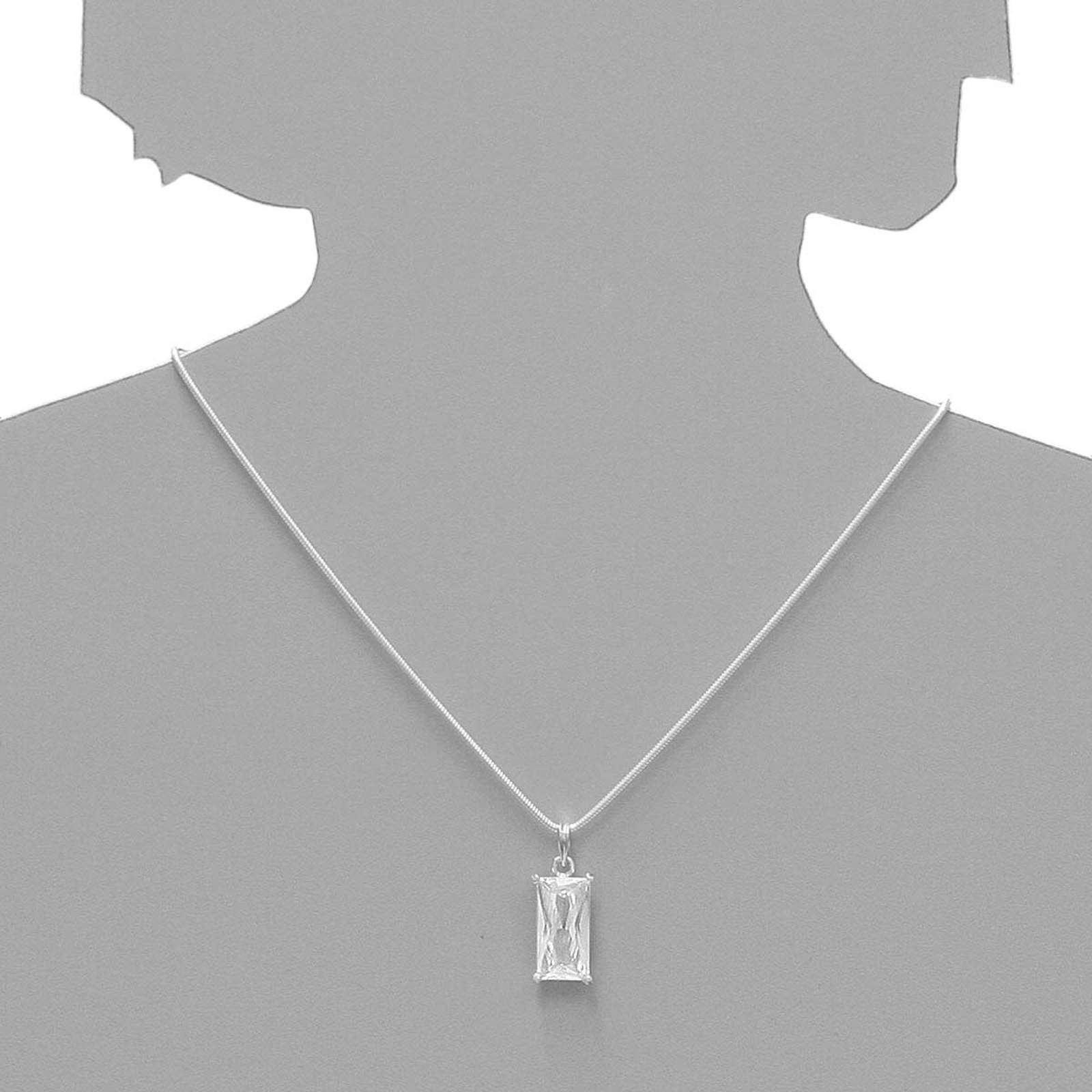OSTSEE-SCHMUCK Kettenanhänger »- Folina 20 x 10 mm - Silber 925/000 - Zirkonia«