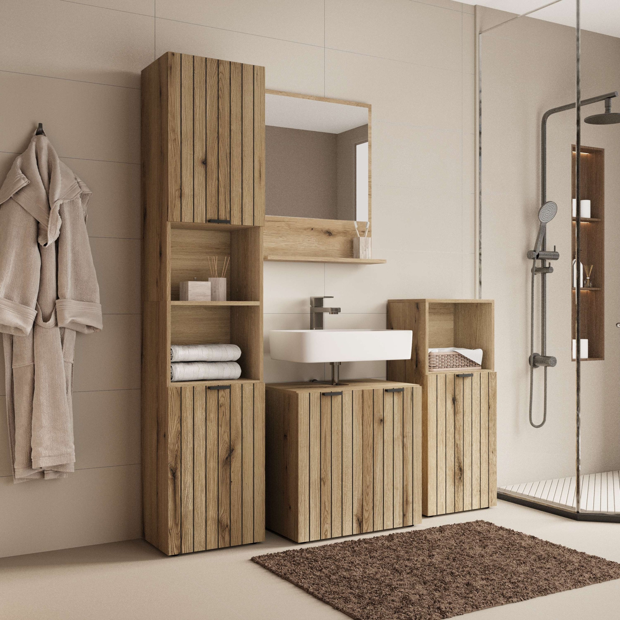 OTTO home Spiegel »Amrum« in 2 Breiten 60/80 cm, mit Ablage