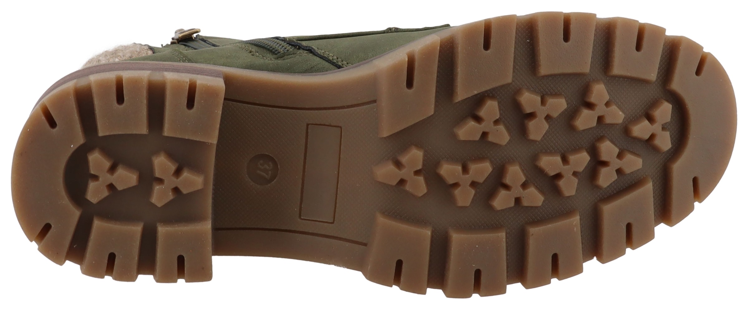 TOM TAILOR Winterstiefelette  Workerboots, Stiefelette mit Blockabsatz