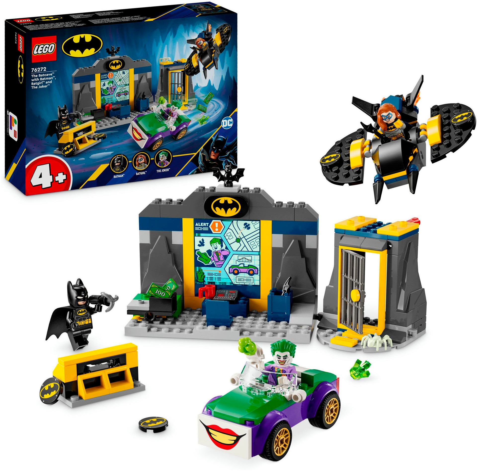 Konstruktionsspielsteine »Bathöhle mit Batman™, Batgirl™ und Joker™ (76272), LEGO...