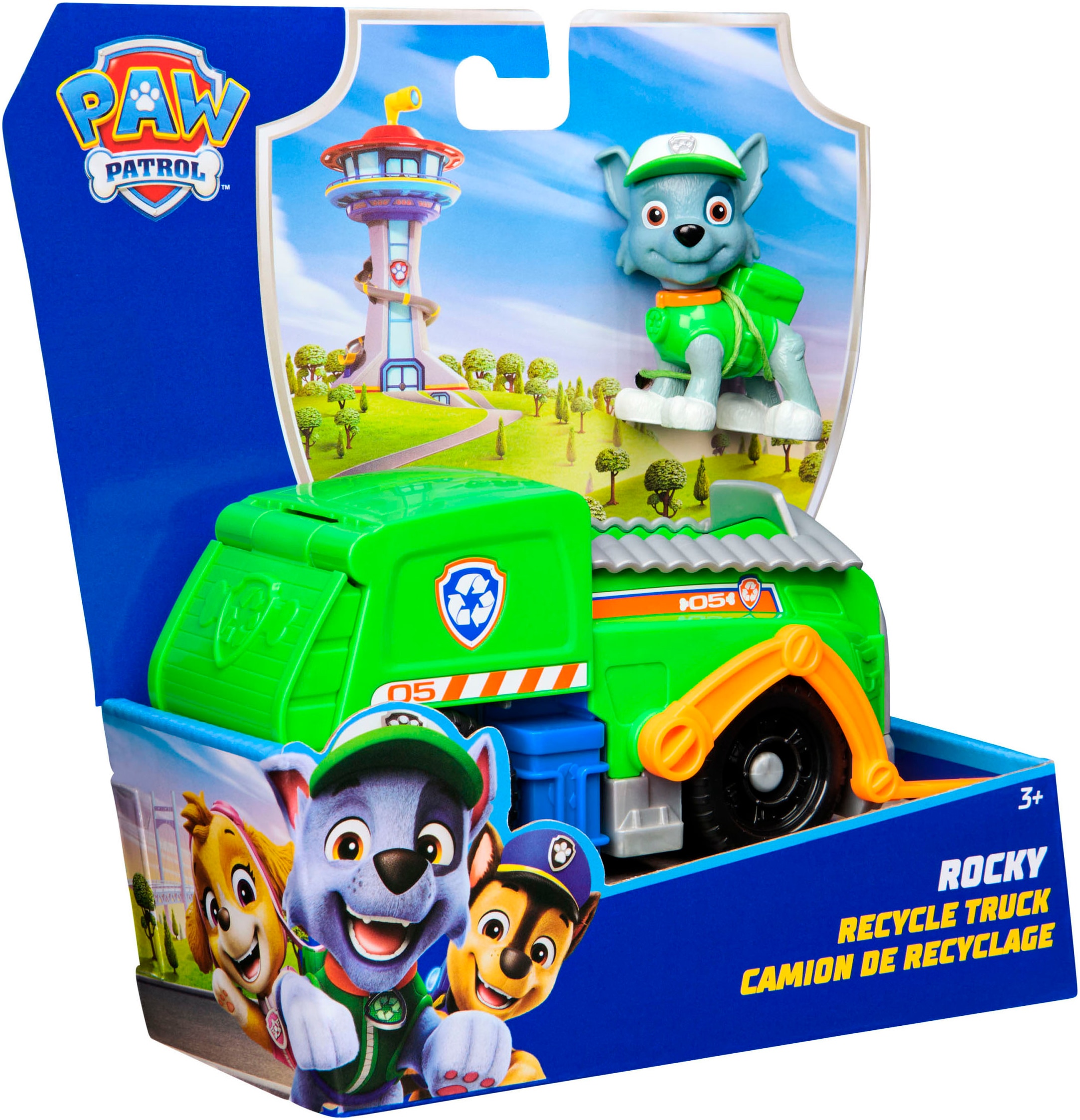Spin Master Spielzeug-Auto »PAW Patrol, Sust. Basic Vehicle Rocky«, zum Teil aus recycelten Material