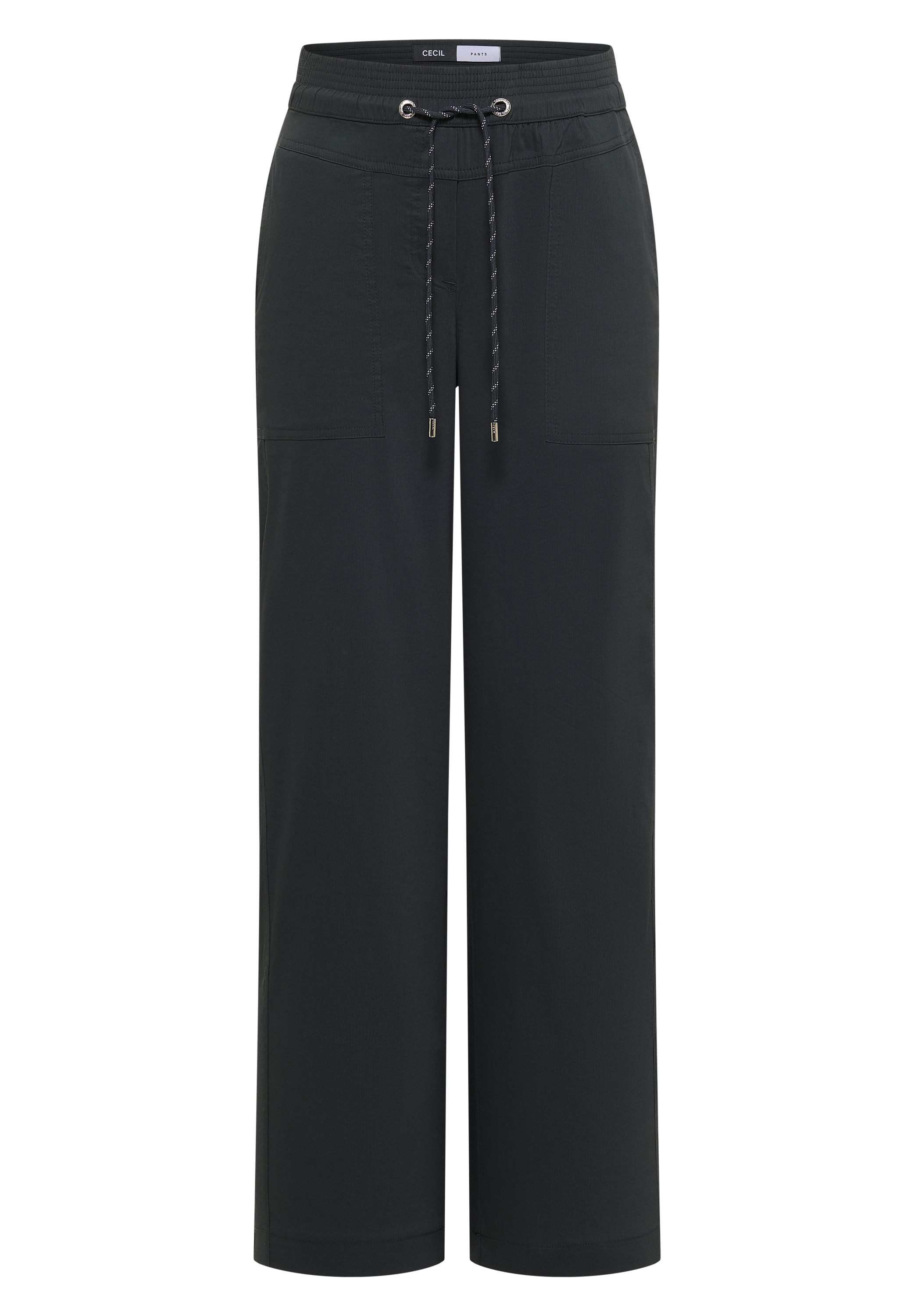 Cecil Stoffhose  Elastikbund, feines Streifemuster, Loose Fit