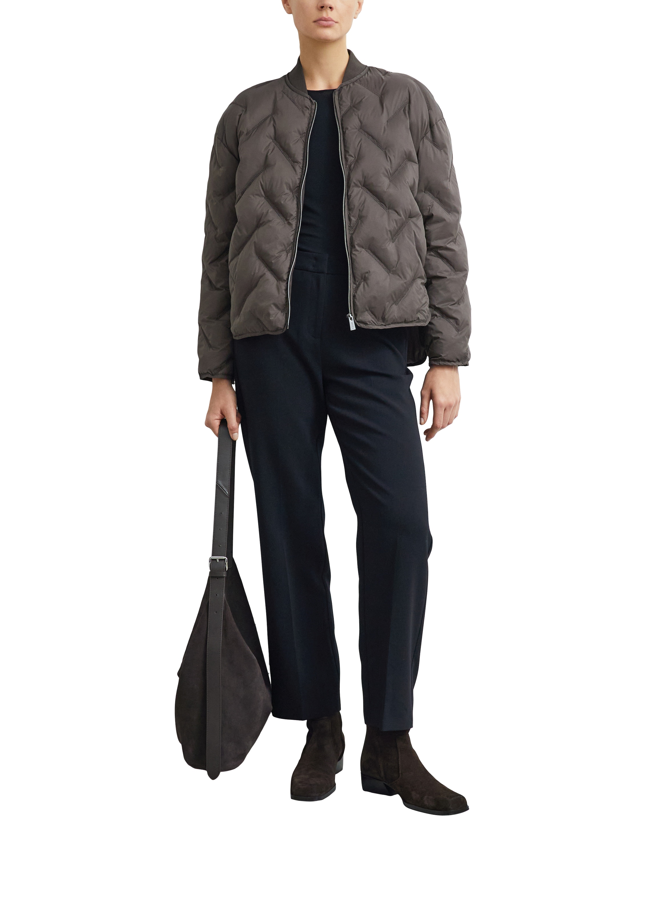 Comma Steppjacke ohne Kapuze im Blouson-Stil und mit Reißverschluss