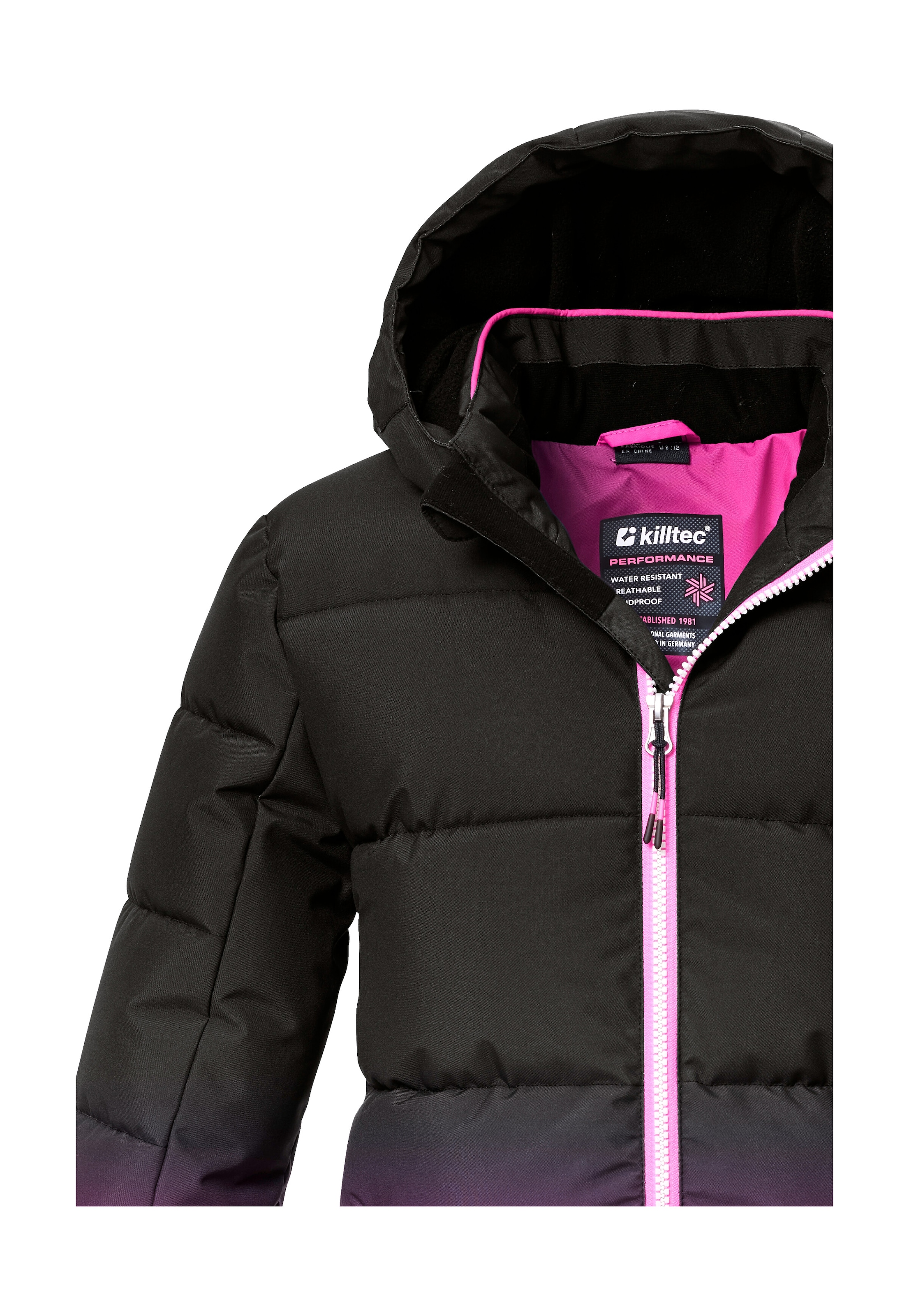 Killtec Skijacke »KSW 330 GRLS SKI QLTD JCKT« Wasserabweisende Winterjacke, atmungsaktiv, verstellbare Kapuze