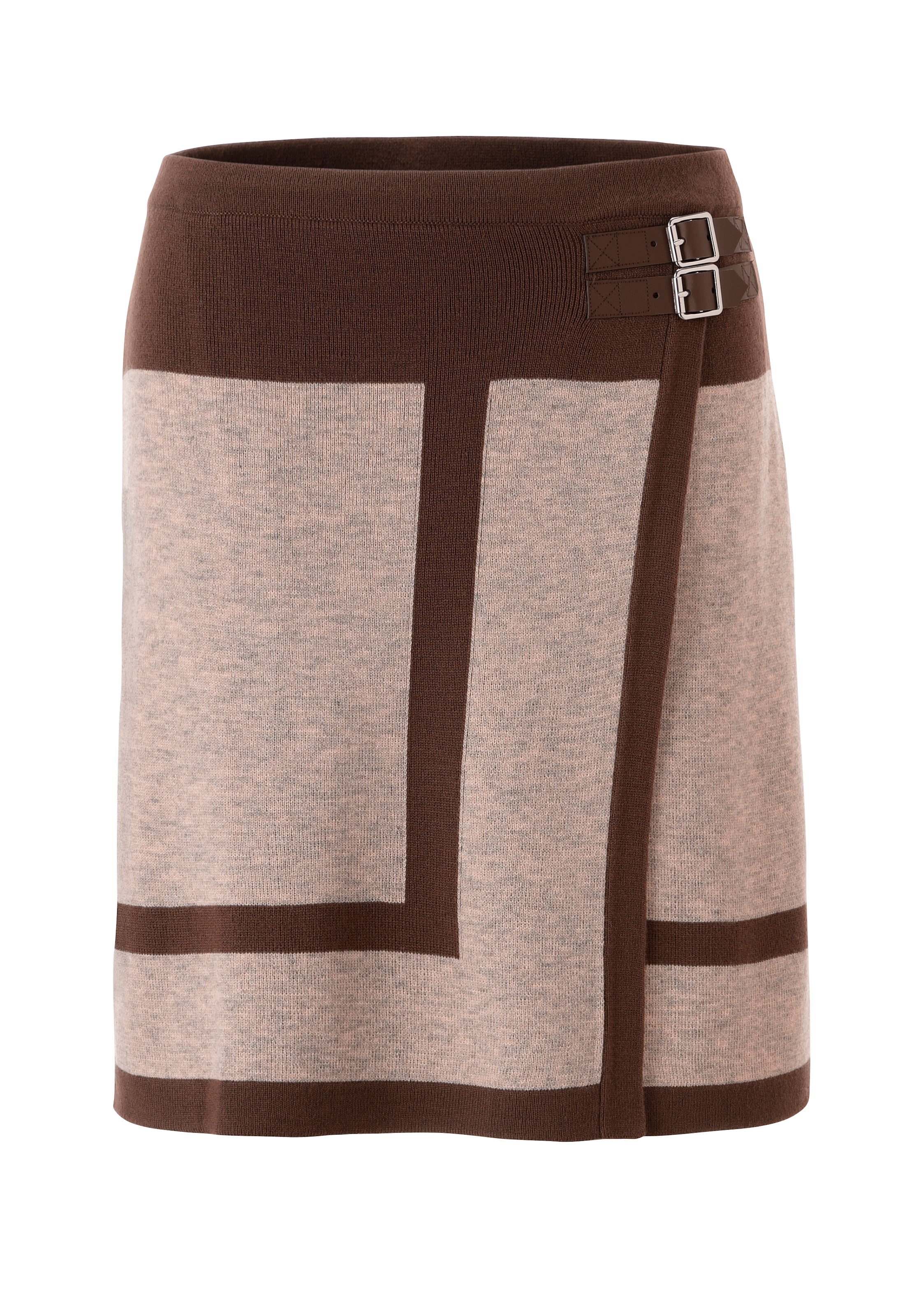 Aniston CASUAL Wickelrock mit seitlichen Schnallen verziert