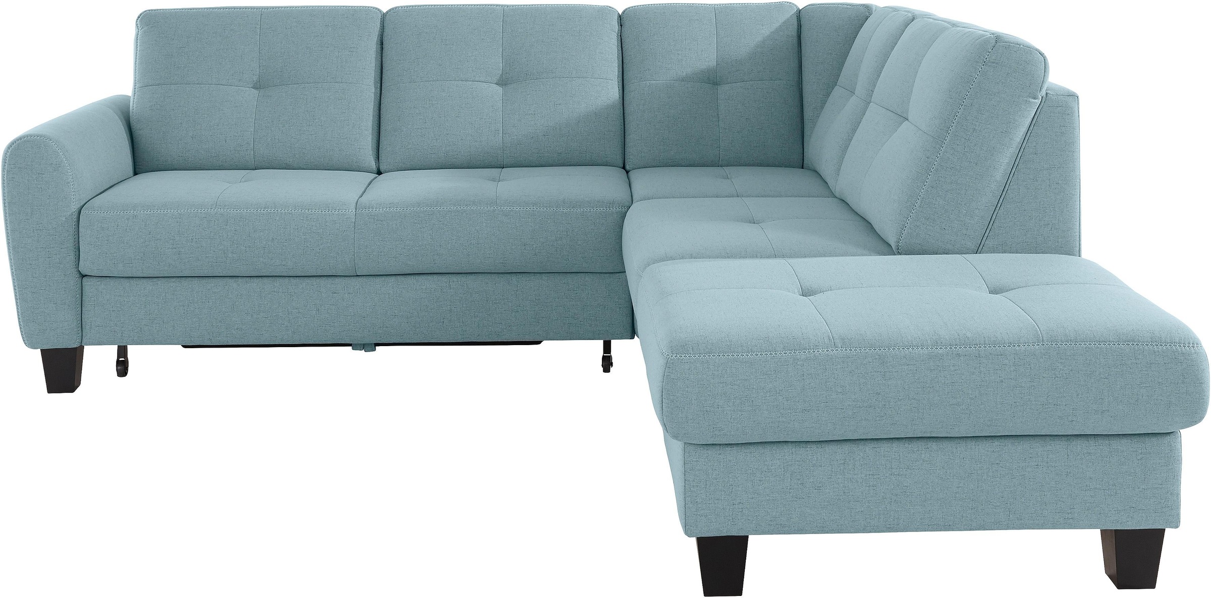 sit&more Ecksofa »Varese L-Form«, mit Federkern, wahlweise mit Bettfunktion und Stauraum