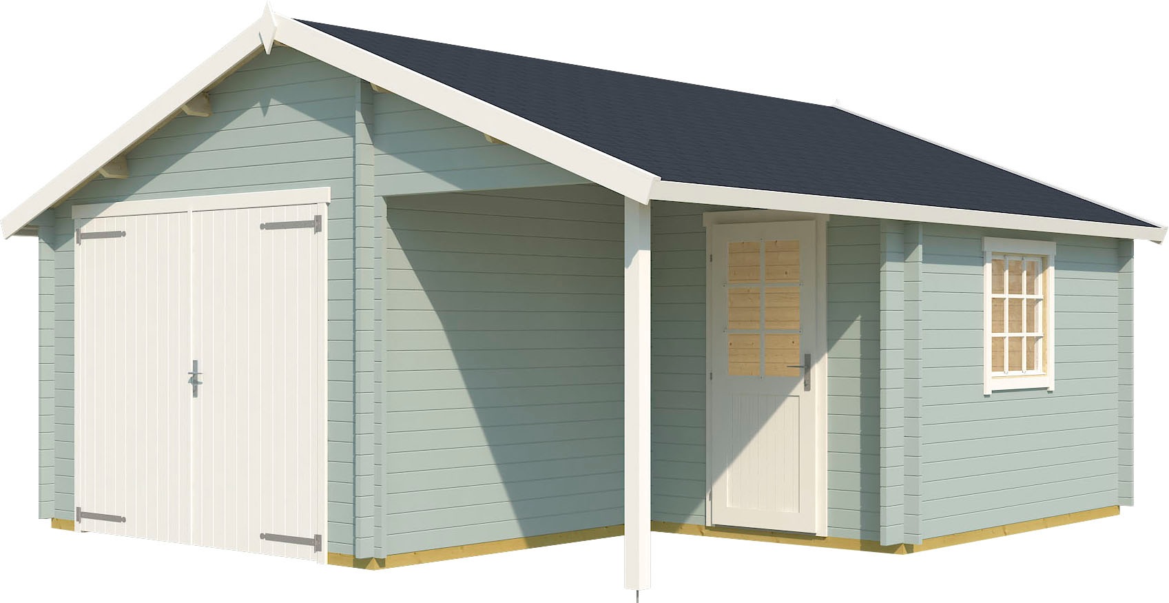 Garage (Set, MAJA Garage Holztor + Eingang), Mit bei »Nevis«, OTTO zusätzliche LASITA