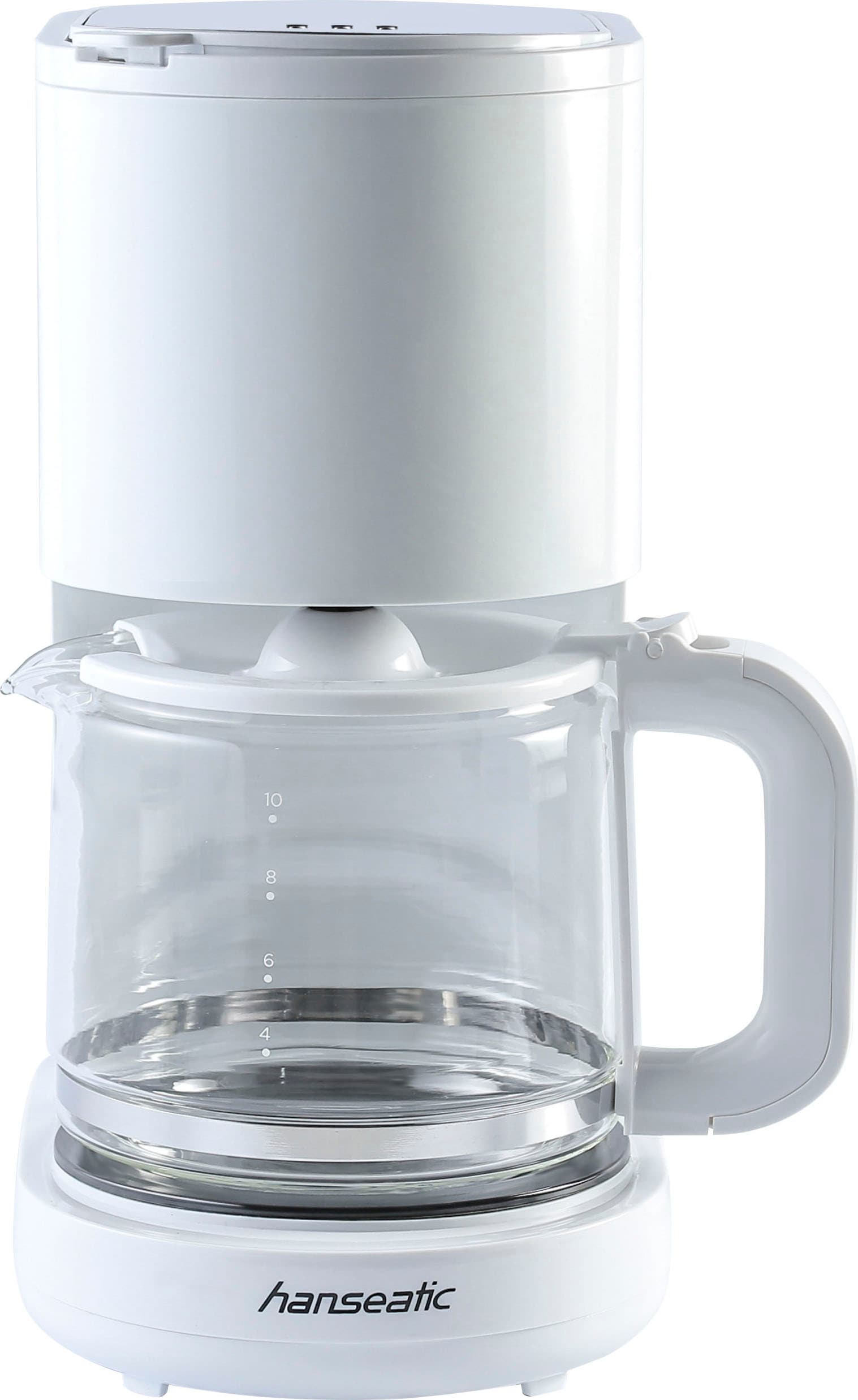 Hanseatic Filterkaffeemaschine »HCM125900WD«, 1,25 l Kaffeekanne, Korbfilter, 1x4