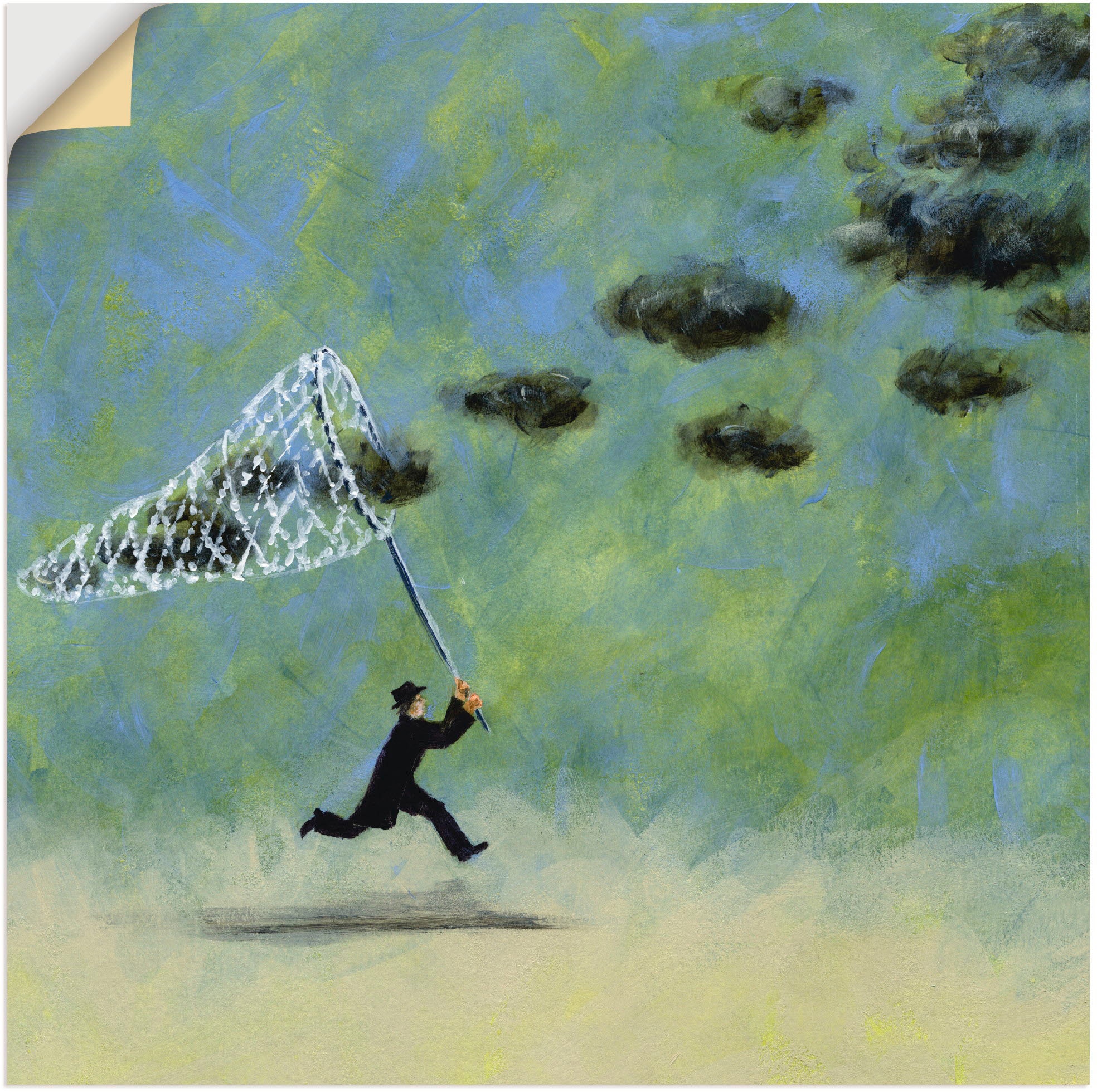 Artland Wandbild »Wolkenfänger«, Mann, (1 St.), als Leinwandbild, Poster, Wandaufkleber in verschied. Größen
