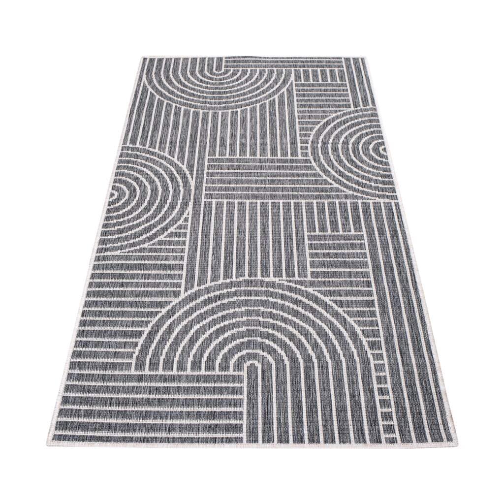 Carpet City Outdoorteppich »DUO RUG 5842«, rechteckig, Wendeteppich Wetterfest In- & Outdoor, Balkon, Terrasse, Wohnzimmer