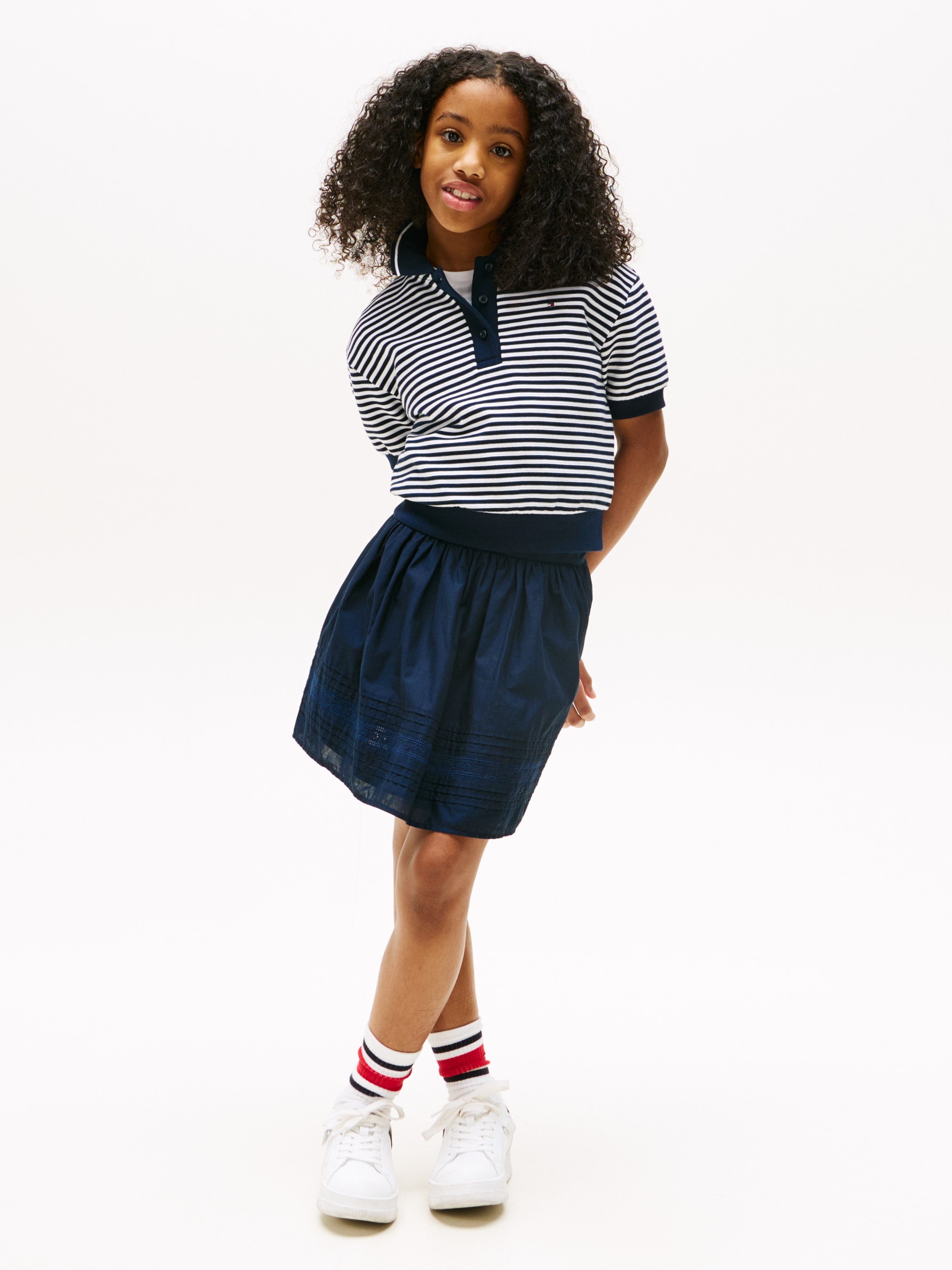 Tommy Hilfiger Poloshirt »OTTOMAN STRIPE POLO SS«, für Kinder bis 16 Jahre, mit breitem Saumbund