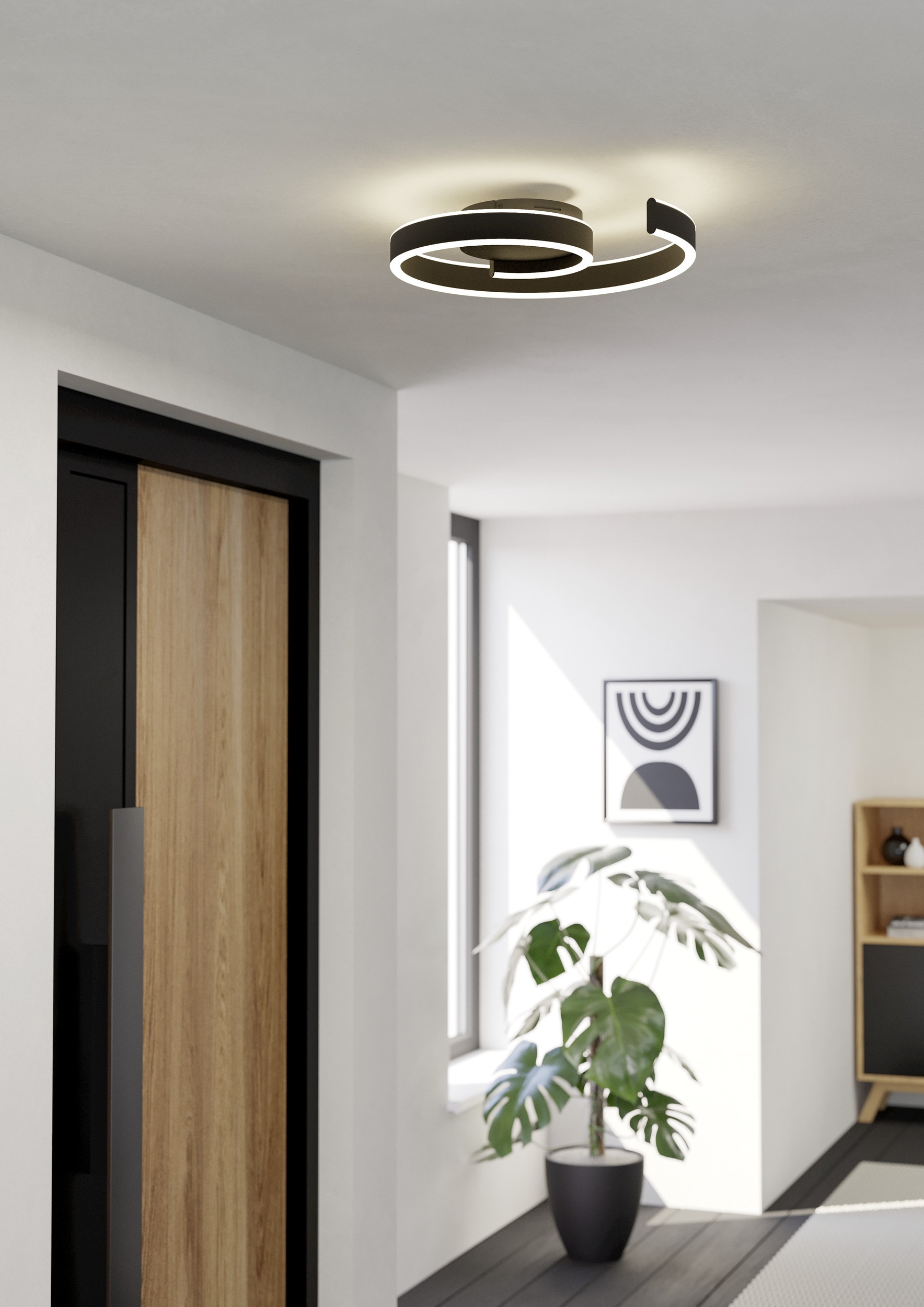 EGLO LED Deckenleuchte »ANDABAIA-Z Deckenlampe - Alu, Stahl - LED - 37W - IP20« LED-Modul 1 Stk. Kaltweiß | Neutralweiß | Warmweiß Wohzimmerlampe, Esszimmerlampe, Flur, Schlafzimmer, L46,5xB39 x H7,5cm