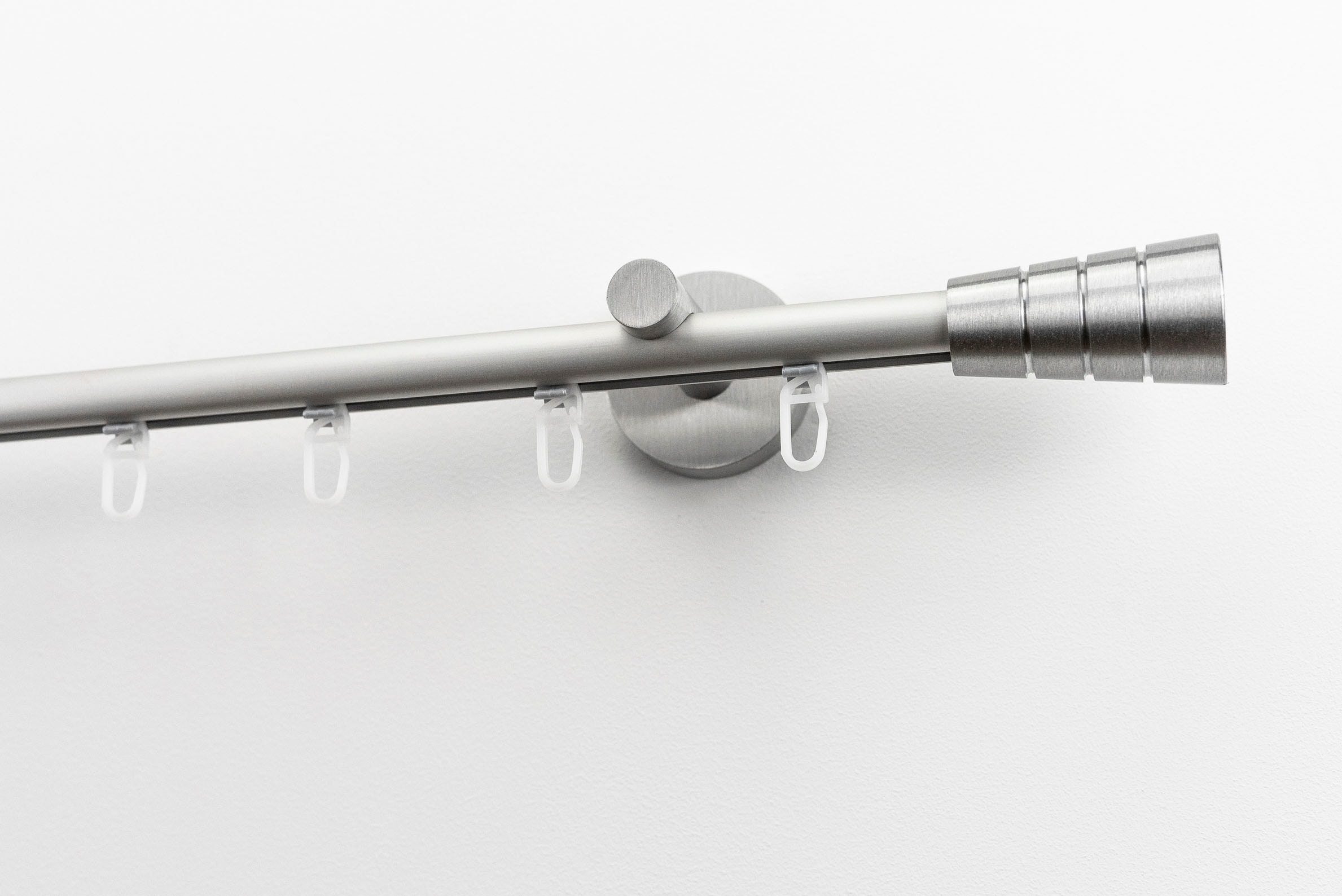 GARESA Gardinenstange »Marco« 1 läufig-läufig Wunschmaßlänge Innenlauf-Vorhanggarnitur, Wandmontage, Aluminium, verlängerbar