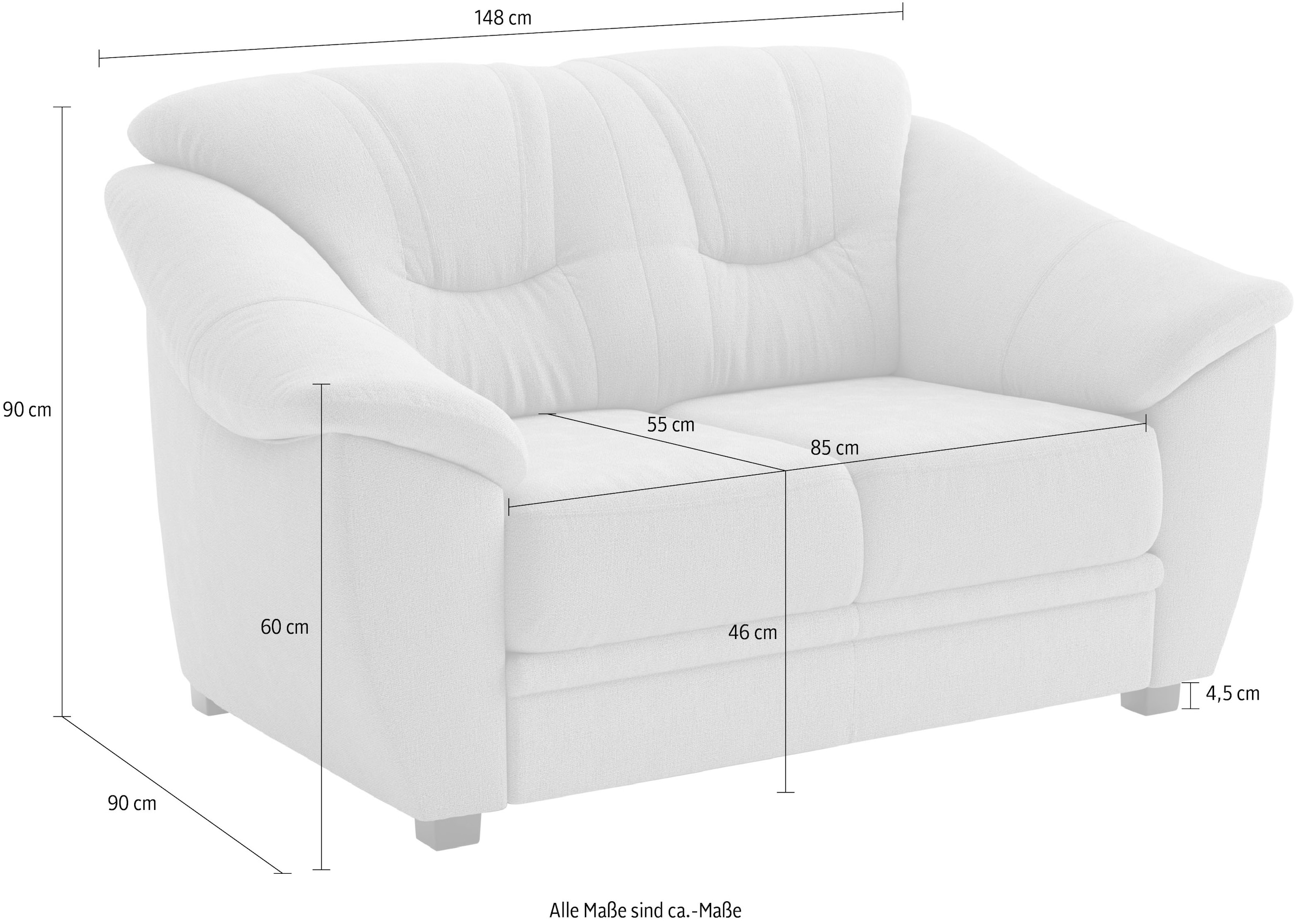sit&more 2-Sitzer »Savona« mit Federkern