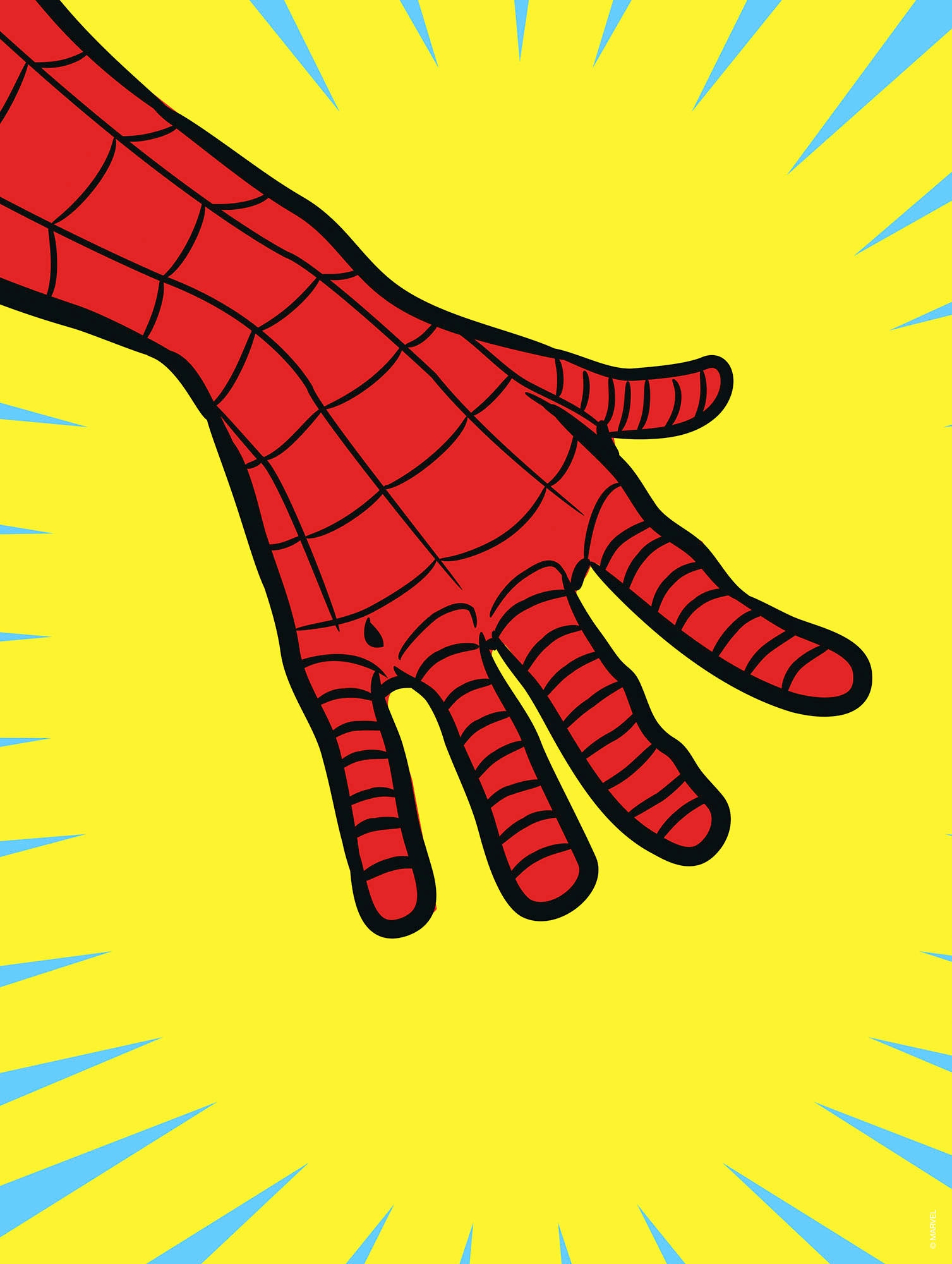 Wandbild »Marvel PowerUp Spider-Man Hand«, (1 St.), Deutsches Premium-Poster...