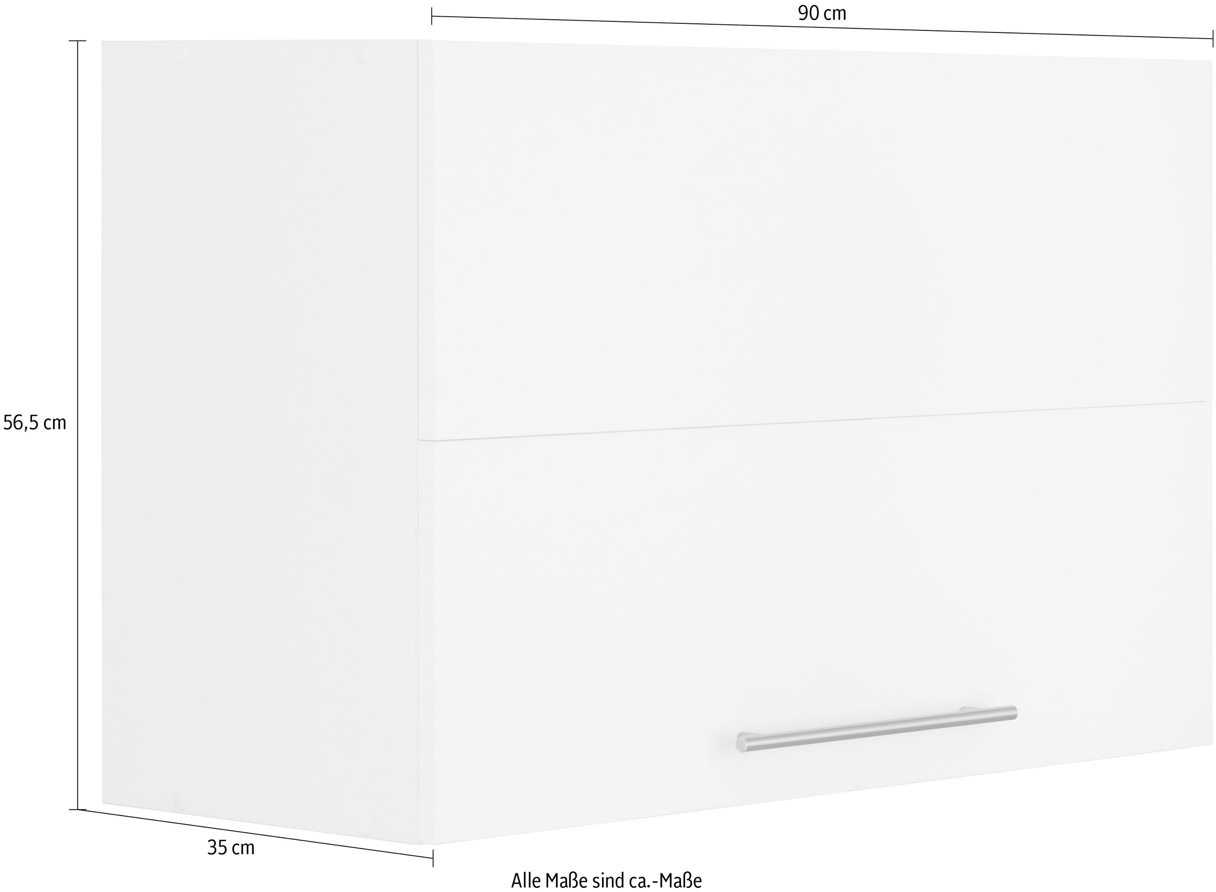 wiho Küchen Faltlifthängeschrank »Unna« 90 cm breit, mit Soft Close Funktion
