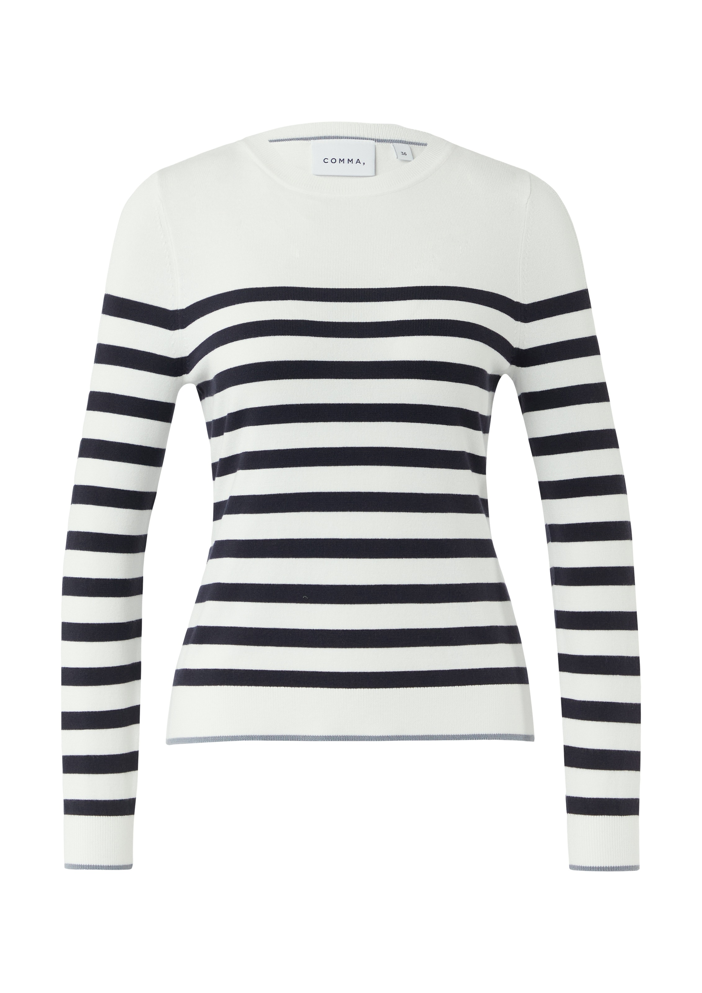 Comma Strickpullover, mit Streifenmuster