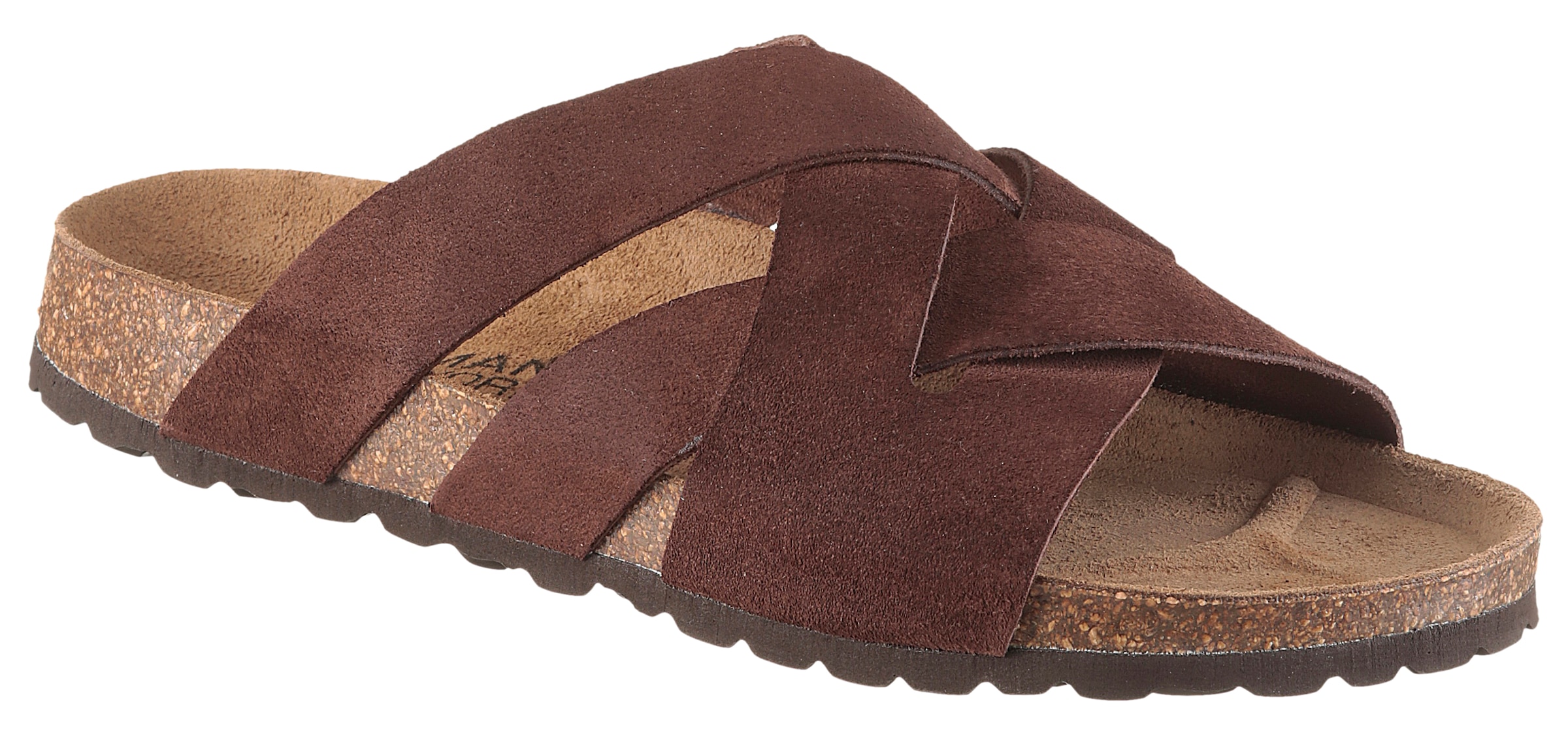 Man's World Pantolette  Schlappen, Sommerschuh, Hausschuh mit vorgeformtem Fußbett