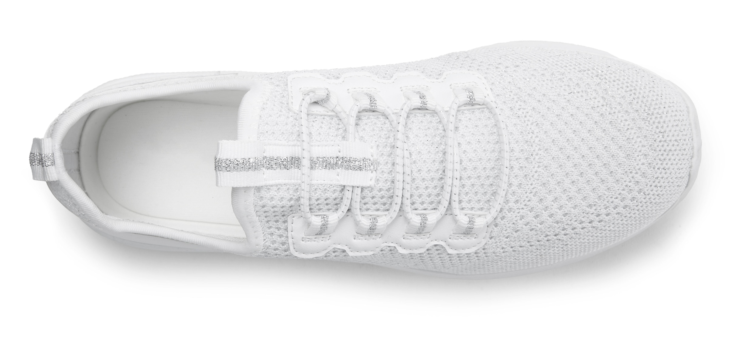 Vivance Sneaker »Freizeitschuh, Halbschuh,«, aus Textil zum Reinschlüpfen mit elastischen Schnürbändern VEGAN