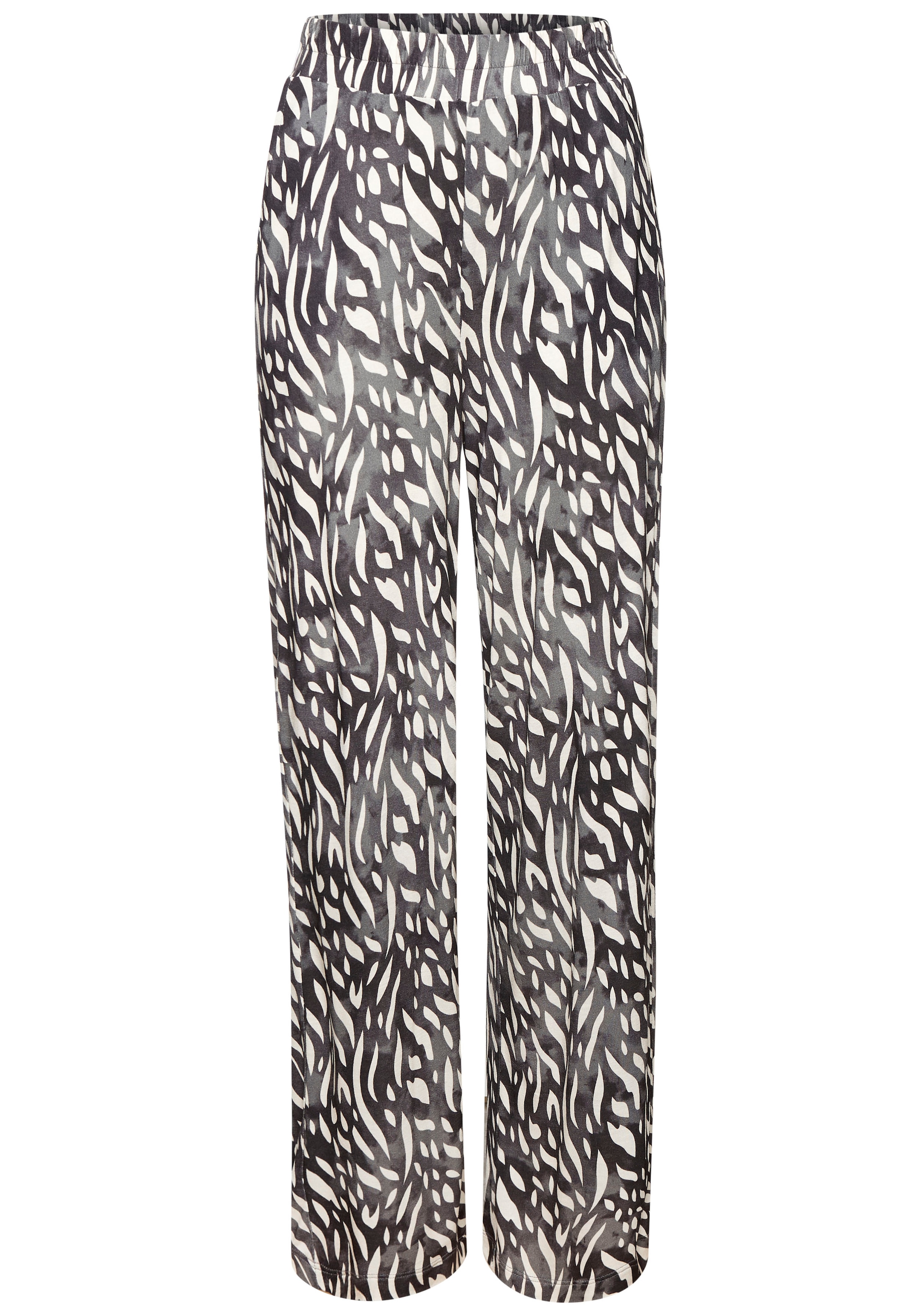 LASCANA Palazzohose, aus Viskosejersey, Schlupfhose mit Alloverprint und Taschen