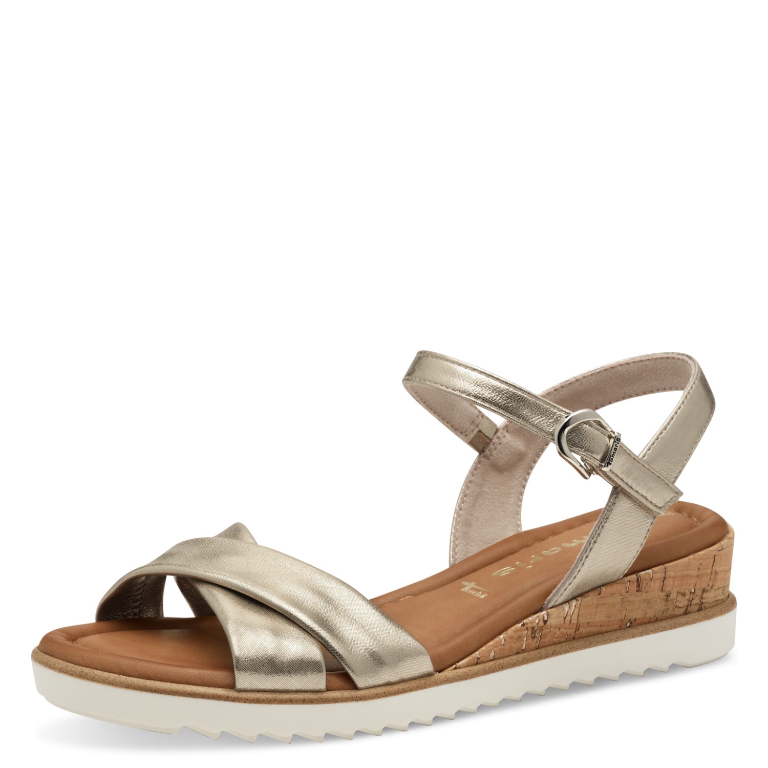 Tamaris Sandalette  , Keilabsatz, Sommerschuh, Riemchensandale mit Schnallenverschluss