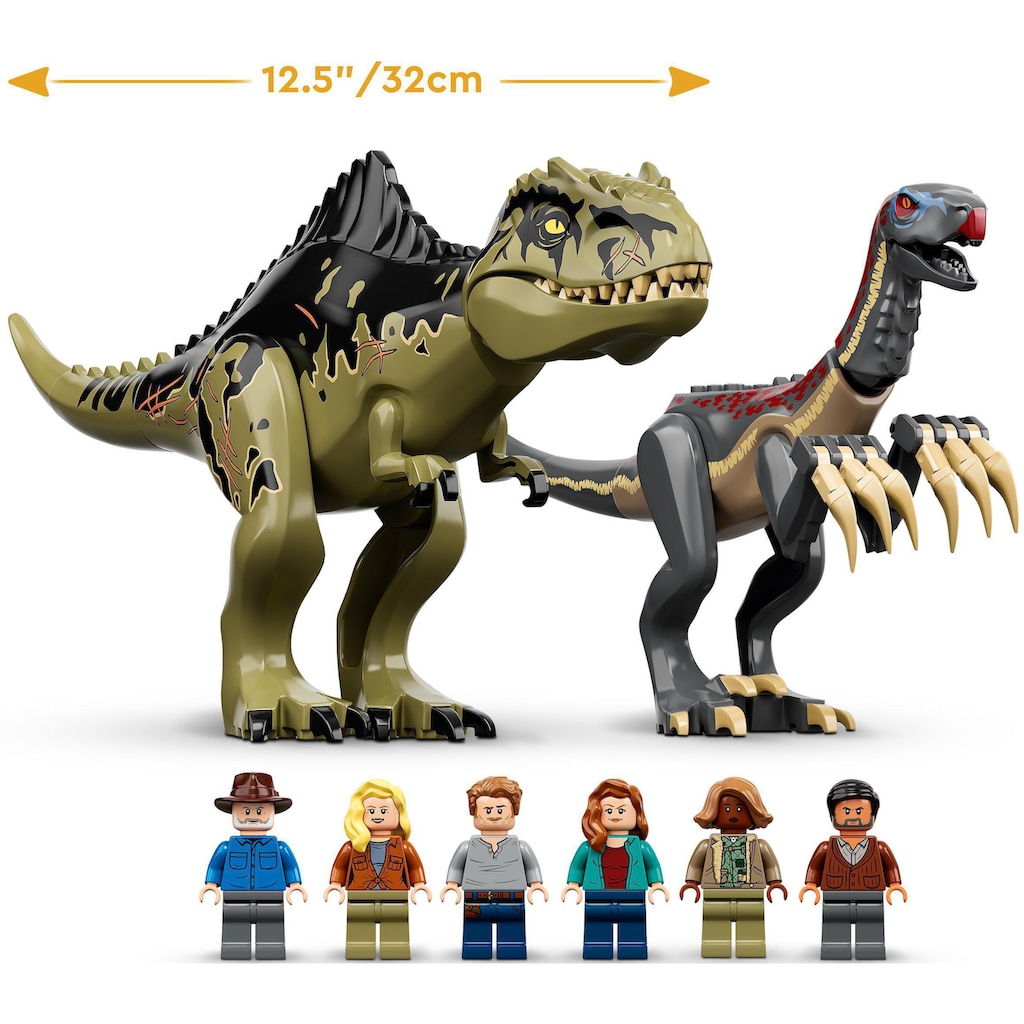 LEGO® Konstruktionsspielsteine »Giganotosaurus & Therizinosaurus Angriff (76949), LEGO® Jurassic World«, (810 St.)
