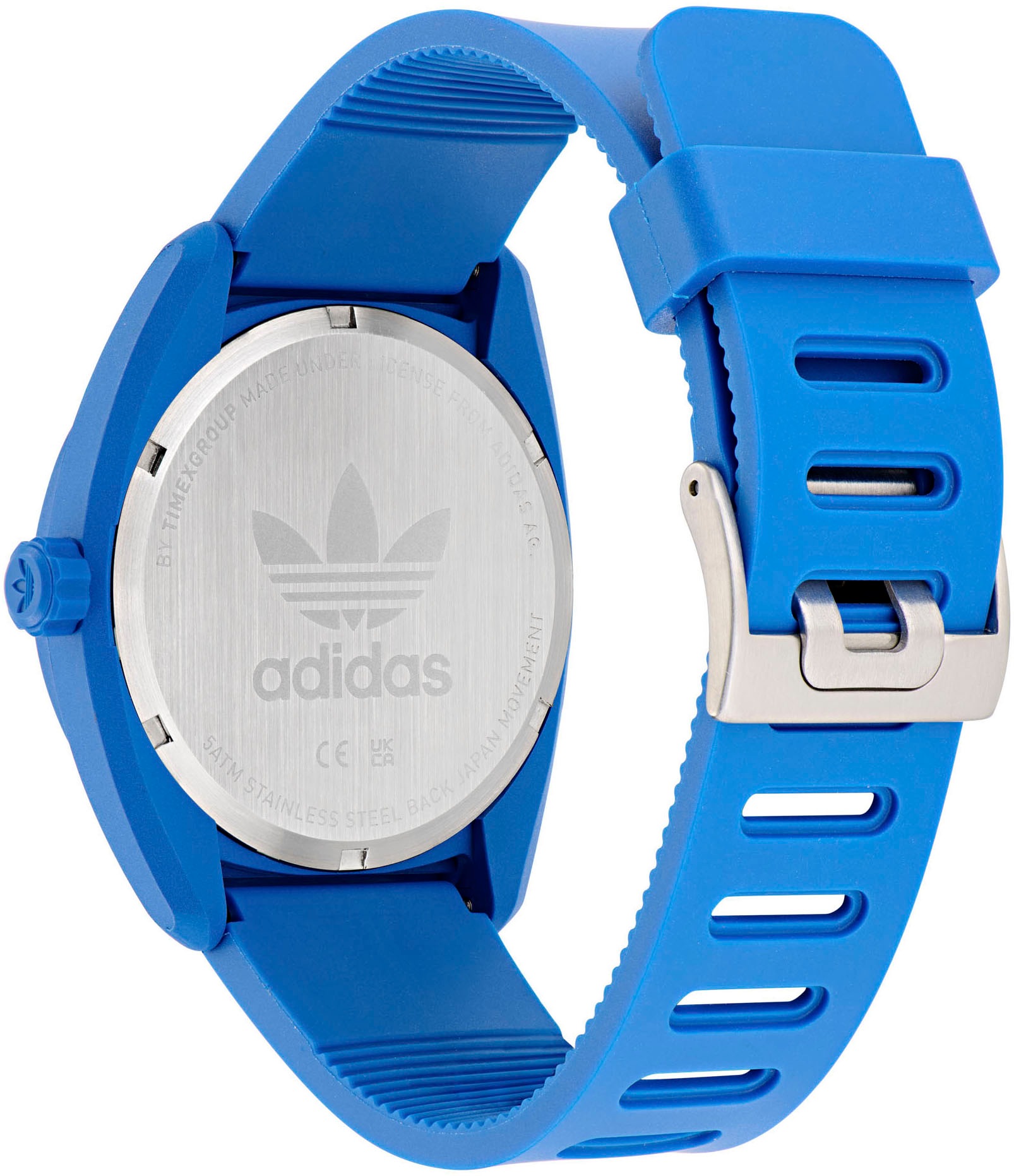 adidas Originals Quarzuhr »PROJECT THREE«, Armbanduhr, Damenuhr, Herrenuhr, analog, Silikonarmband