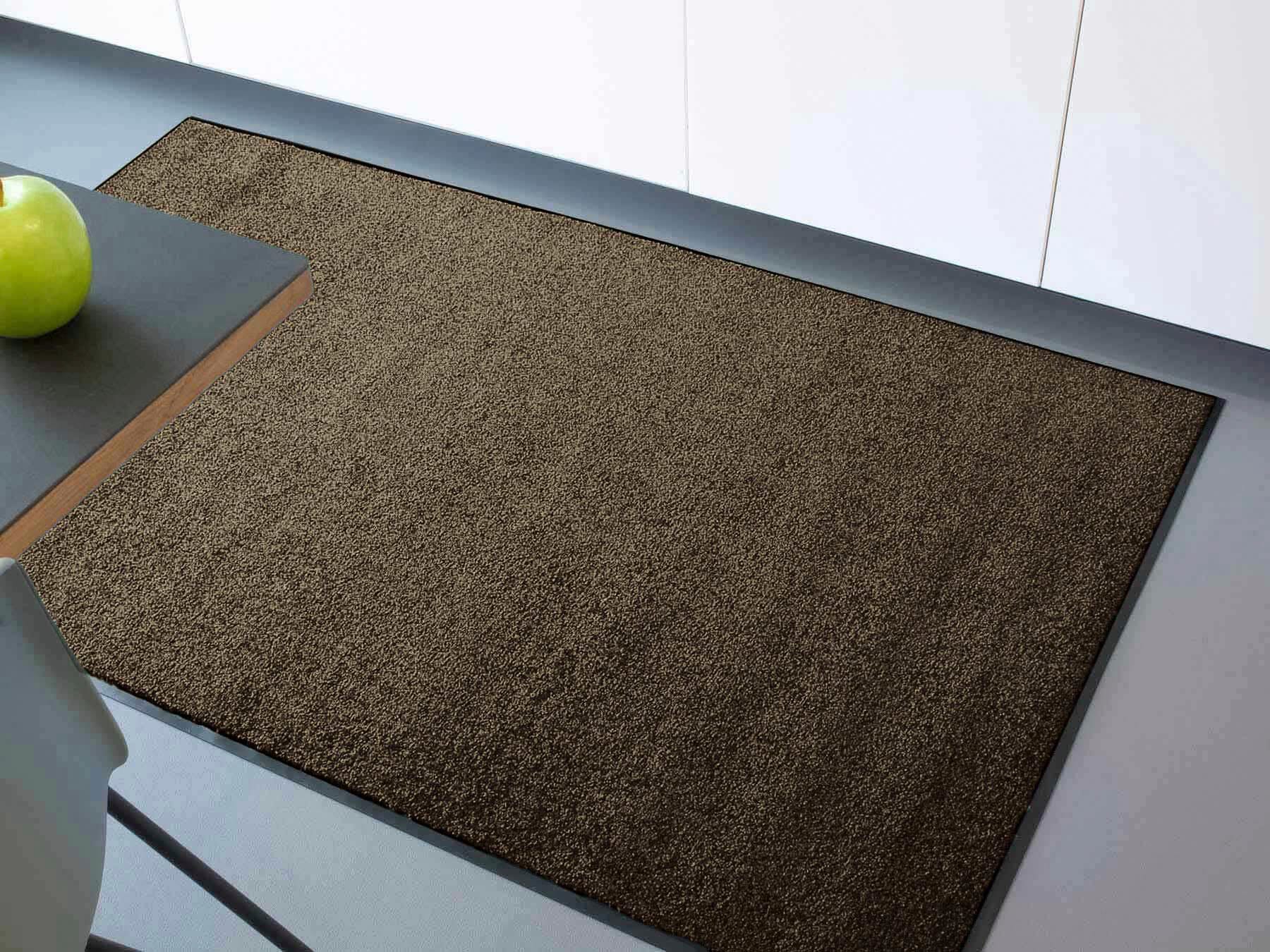 Primaflor-Ideen in Textil Fußmatte »Schmutzfangmatte CLEAN PRO, Made in Belgium«, rechteckig, 8 mm Höhe, Uni-Farben, UV-beständig, strapazierfähig, waschbar