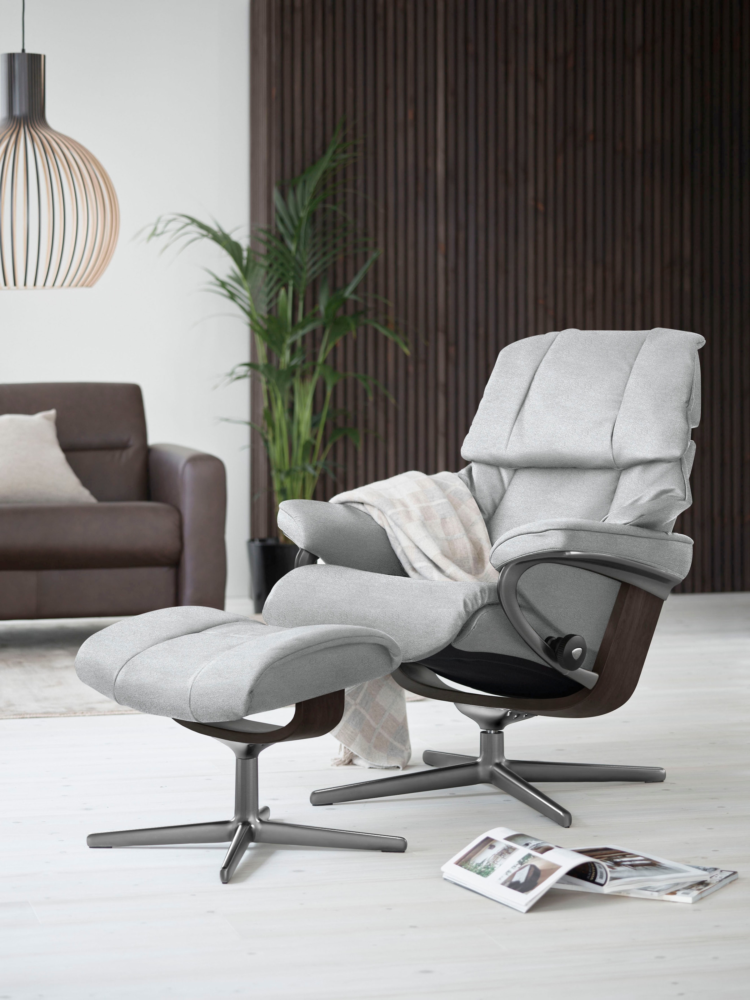 Stressless® Fußhocker »Reno«, mit Cross Base, Größe S, M & L, Holzakzent Wenge