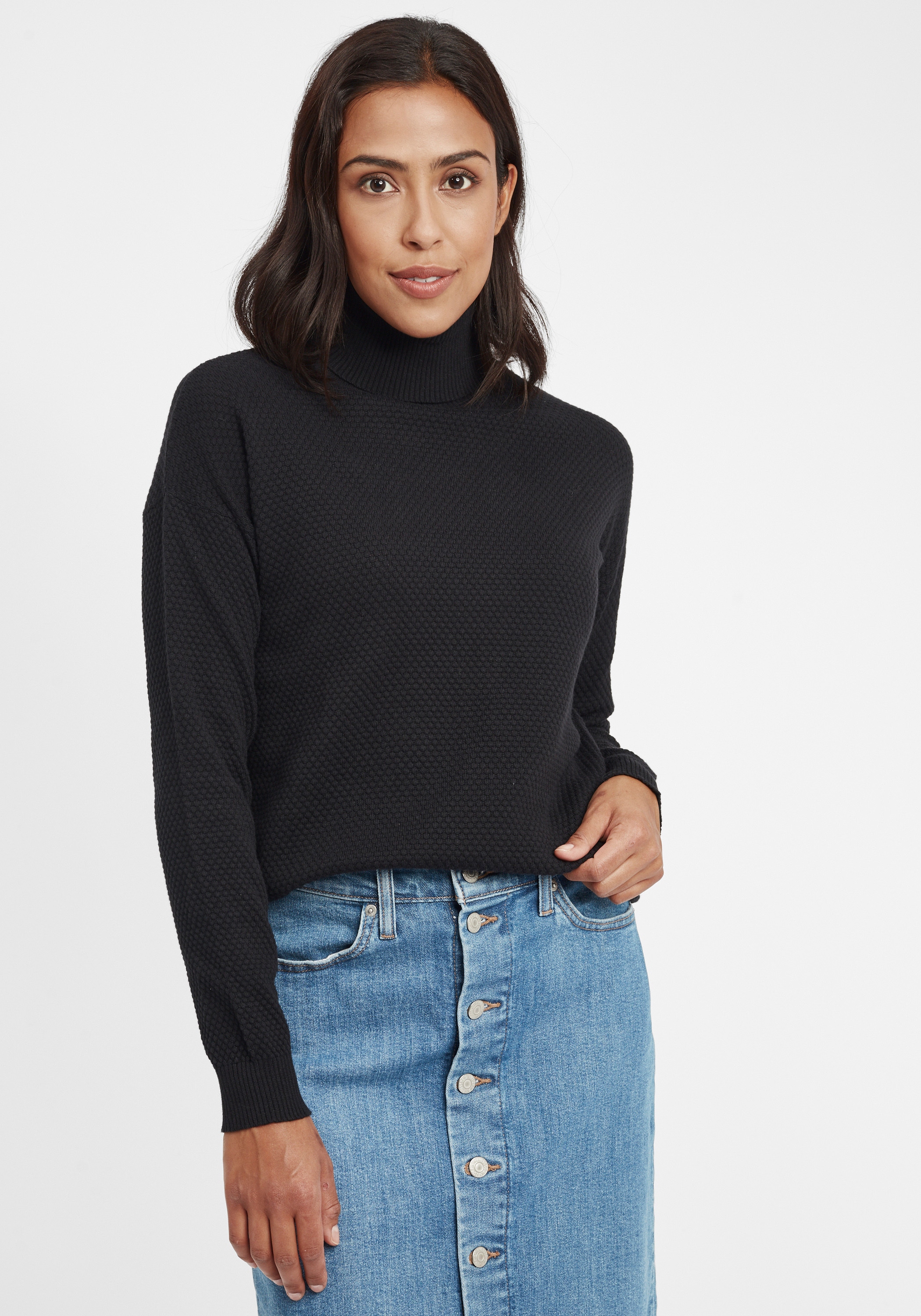 OXMO Rollkragenpullover »Rollkragenpullover OSSina«