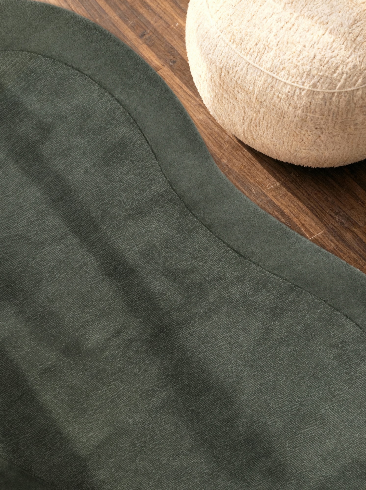 Villeroy & Boch Teppich »Wollteppich Kivi« rechteckig 17 mm Höhe Handgewebt, Wolle, Bordüre, Einfarbig, Läufer, Wohnzimmer, Organisch