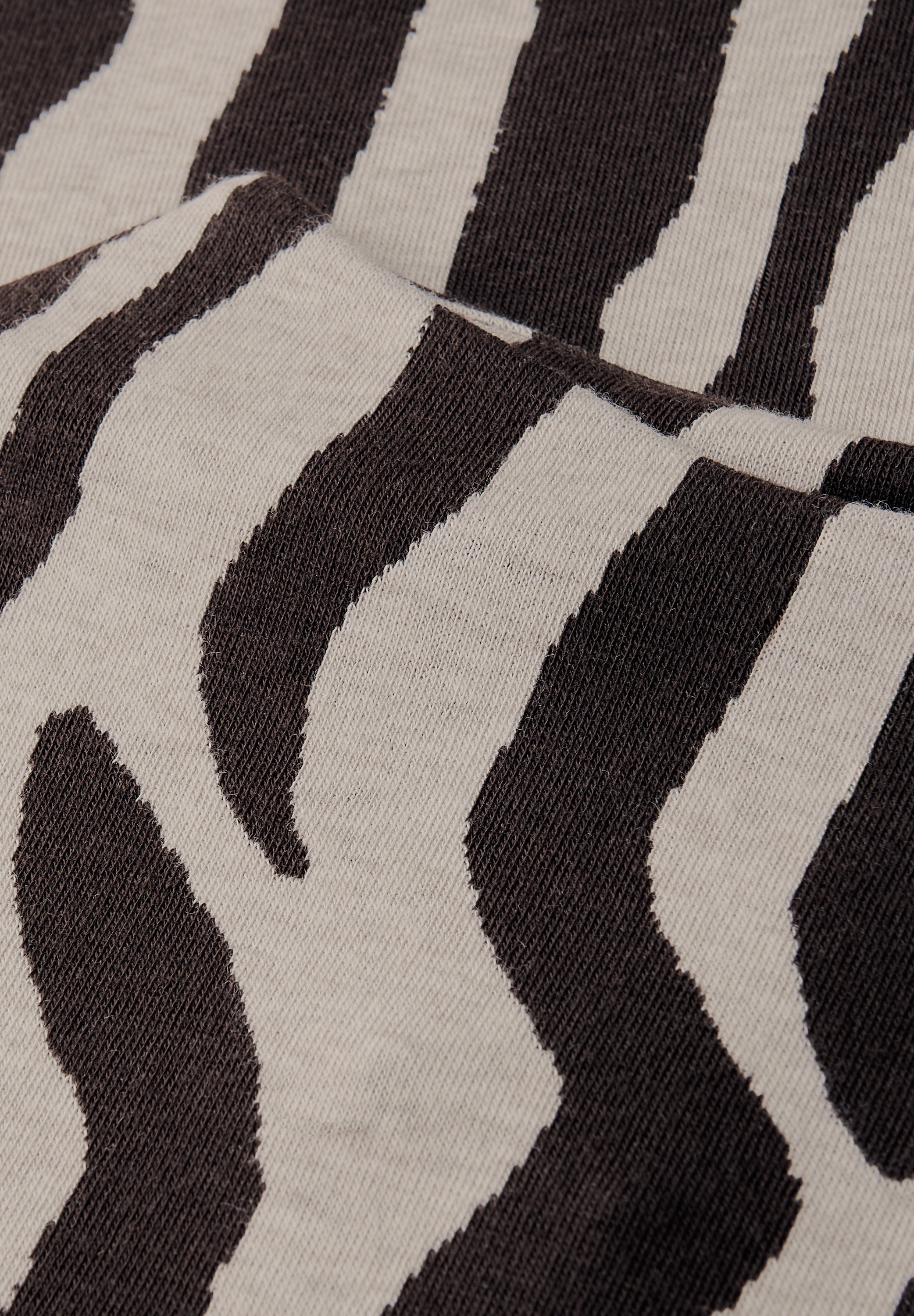STREET ONE Rundhalspullover, mit Zebra Print, Animal Print