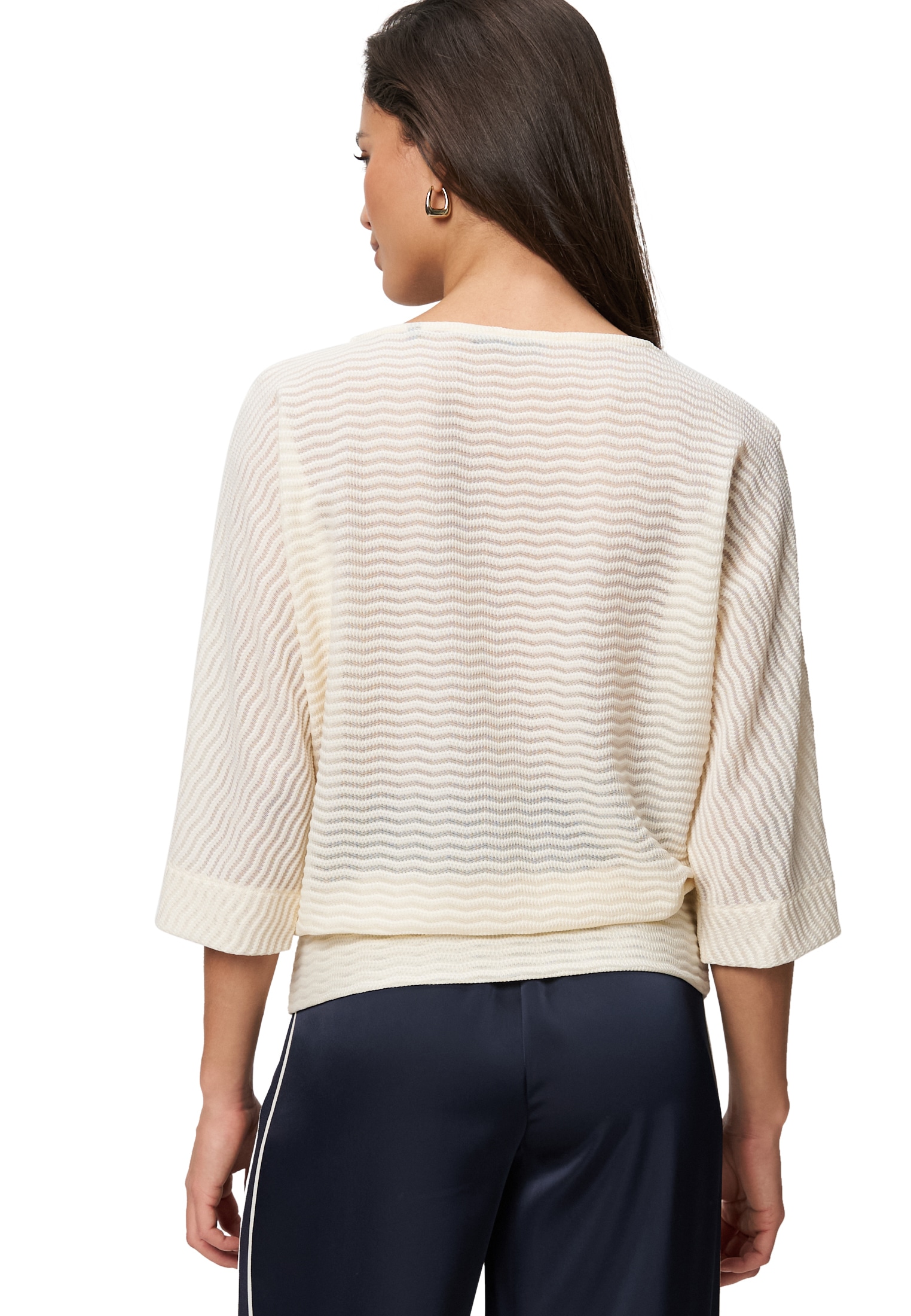 Zero Sweatshirt »Sweatshirt mit Strukturmuster«
