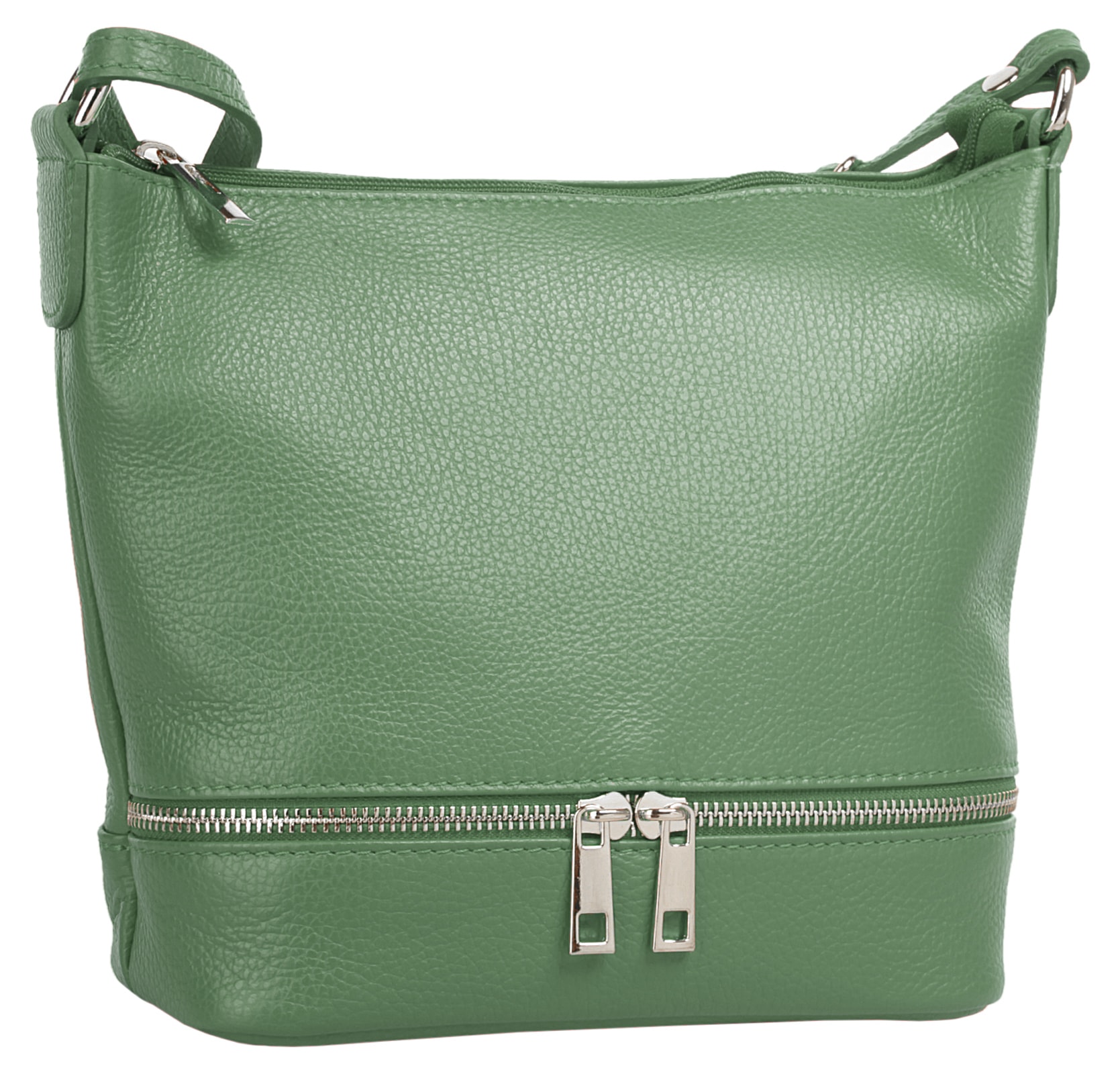 Cluty Umhängetasche, echt Leder, Made in Italy