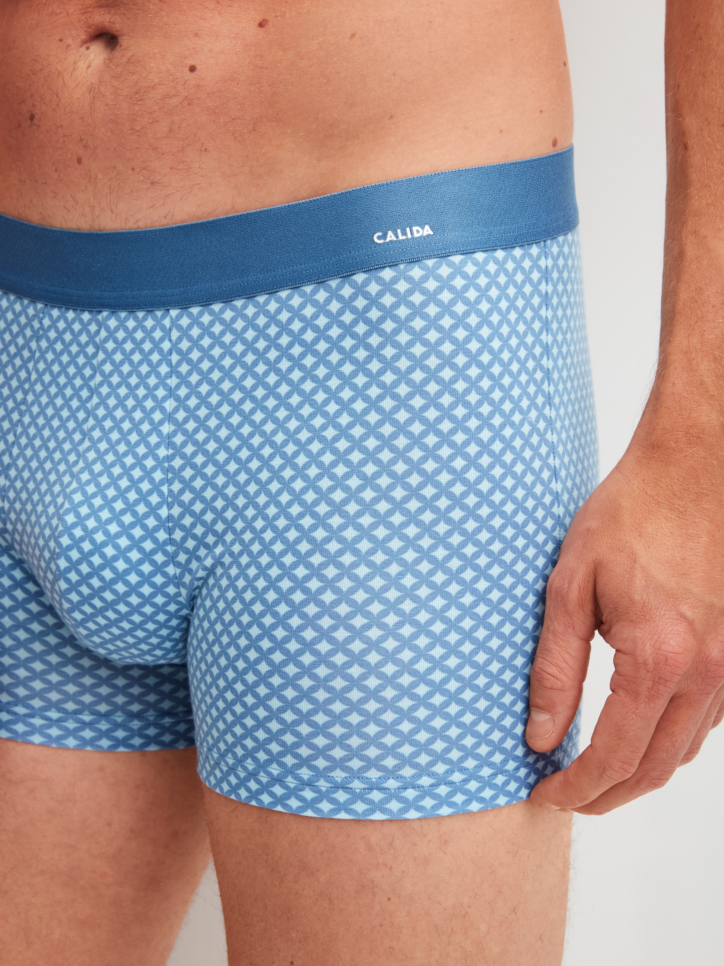 CALIDA Boxershorts »Cotton Code Design« mit weichem Elastikbund, ohne Eingriff