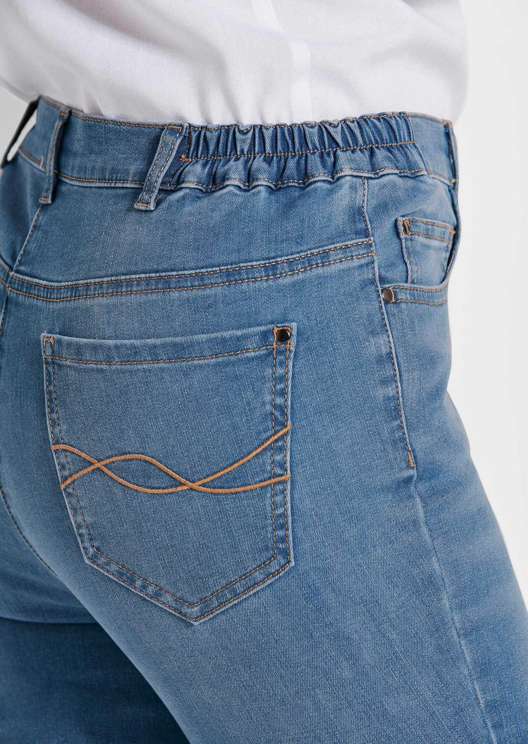 GOLDNER 7/8-Hose »Kurzgröße Slim Fit Jeans BELLA mit Dehnbund«