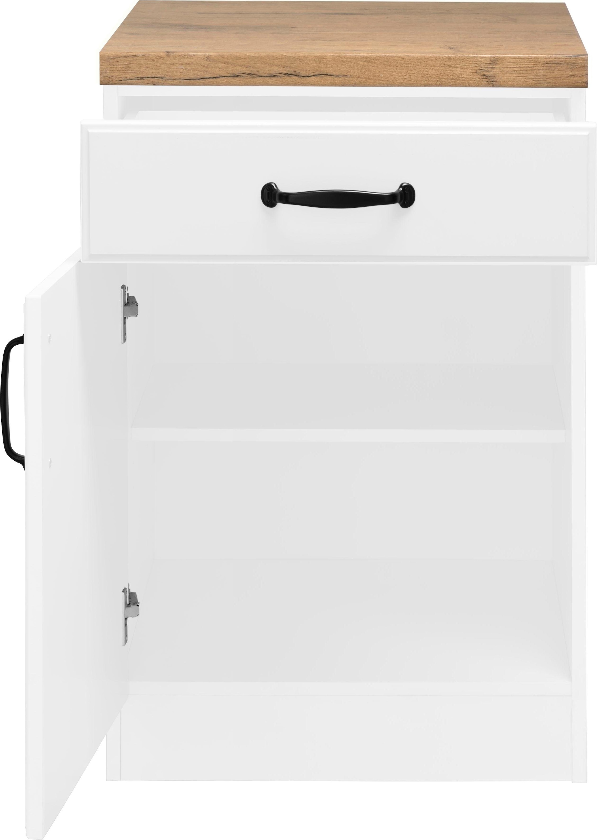 wiho Küchen Unterschrank »Erla«, 60 cm breit mit Kassettenfront