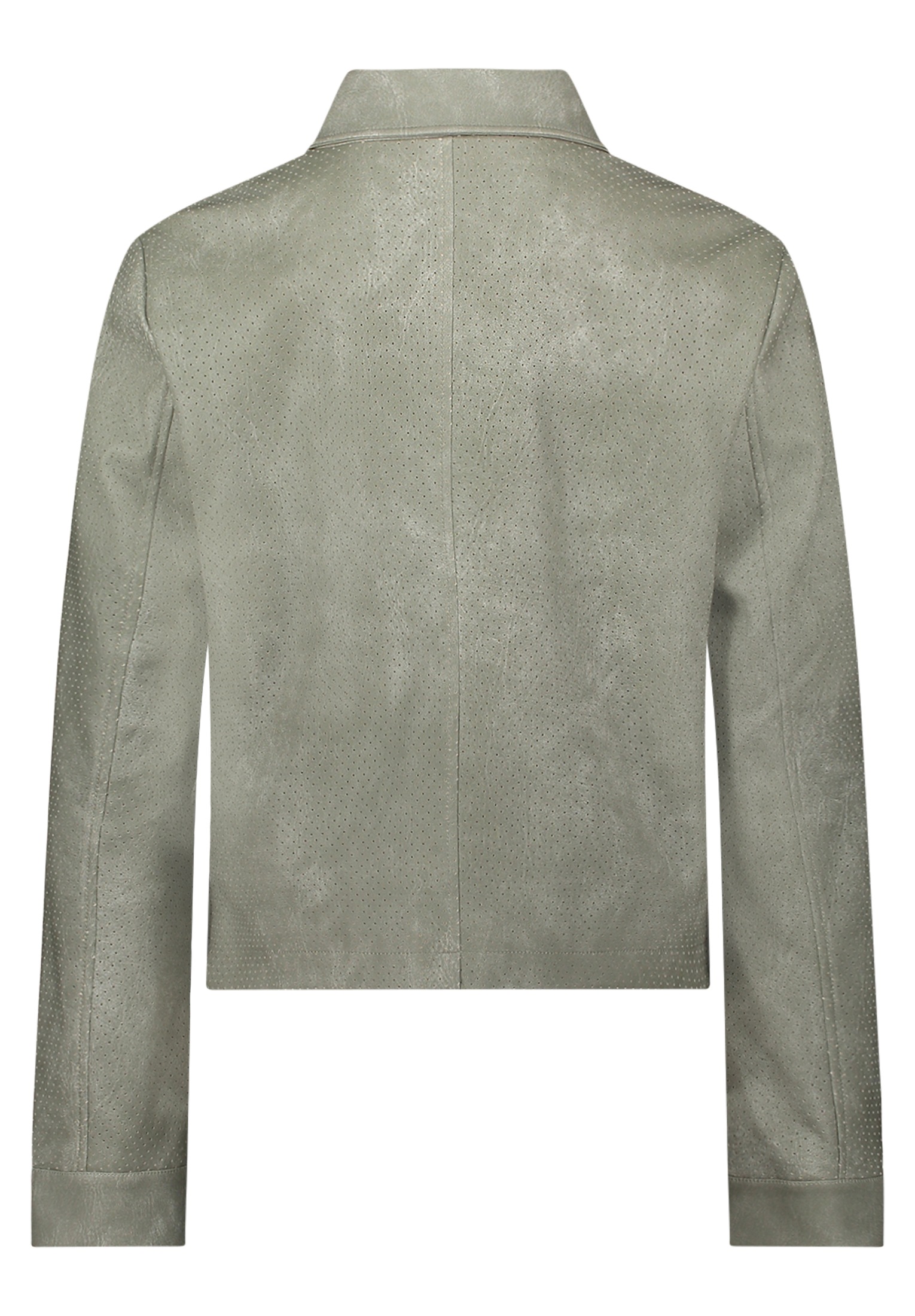 Amber & June Lederimitatjacke »Kunstleder-Jacke mit Kragen«