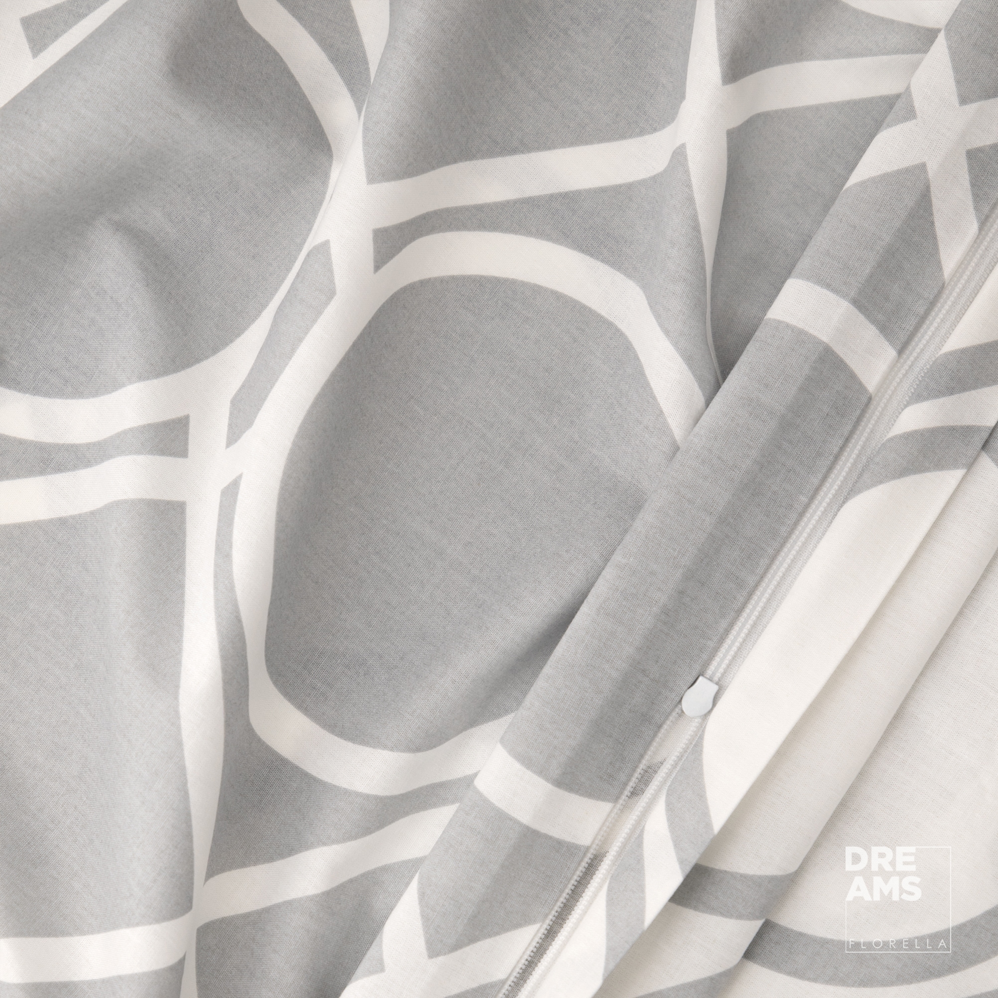 Florella Kinderbettwäsche »»Henno grau« Fein-Renforcé,  100% Baumwolle«