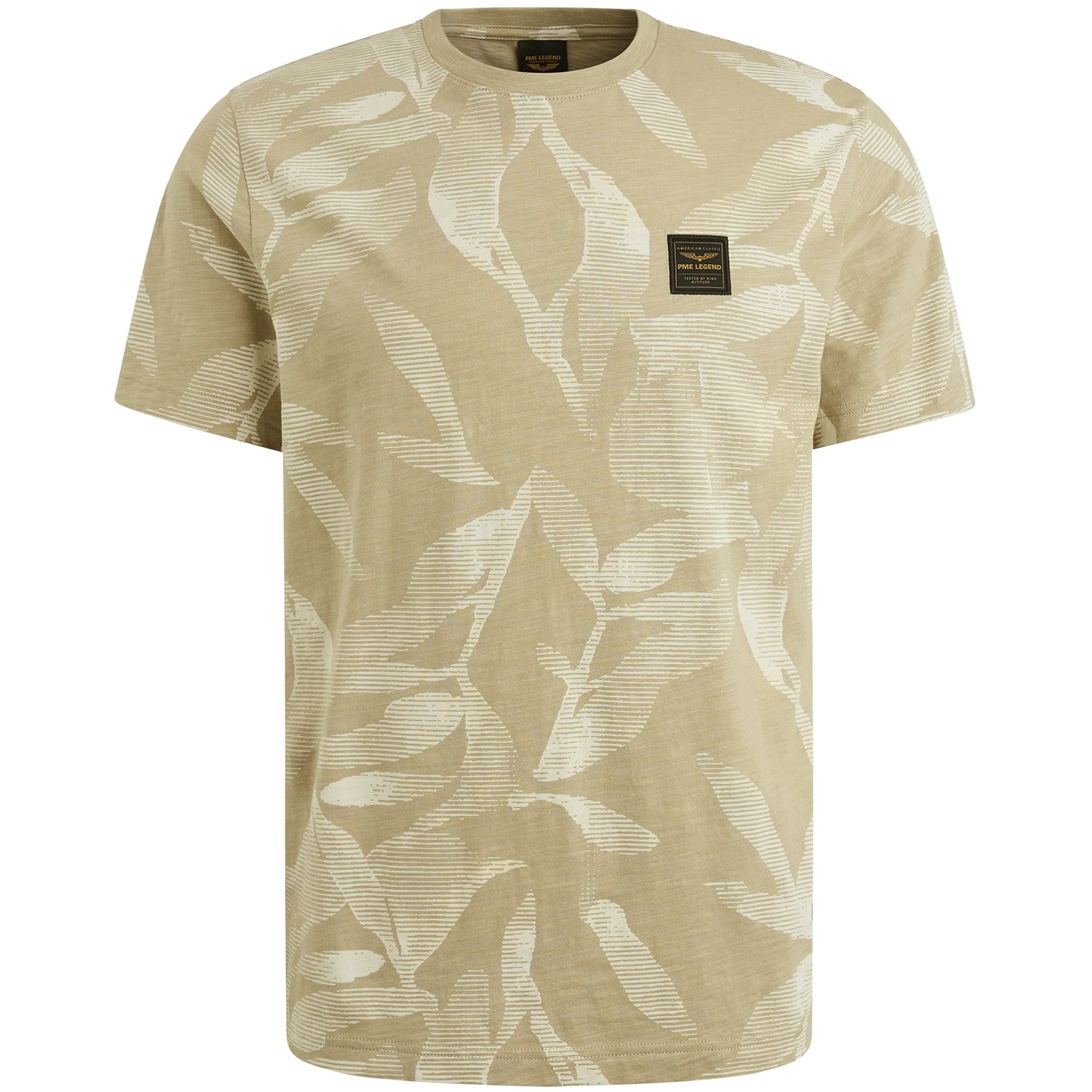 PME LEGEND T-Shirt »Short sleeve r-neck slub jersey aop«, mit All-Over Print